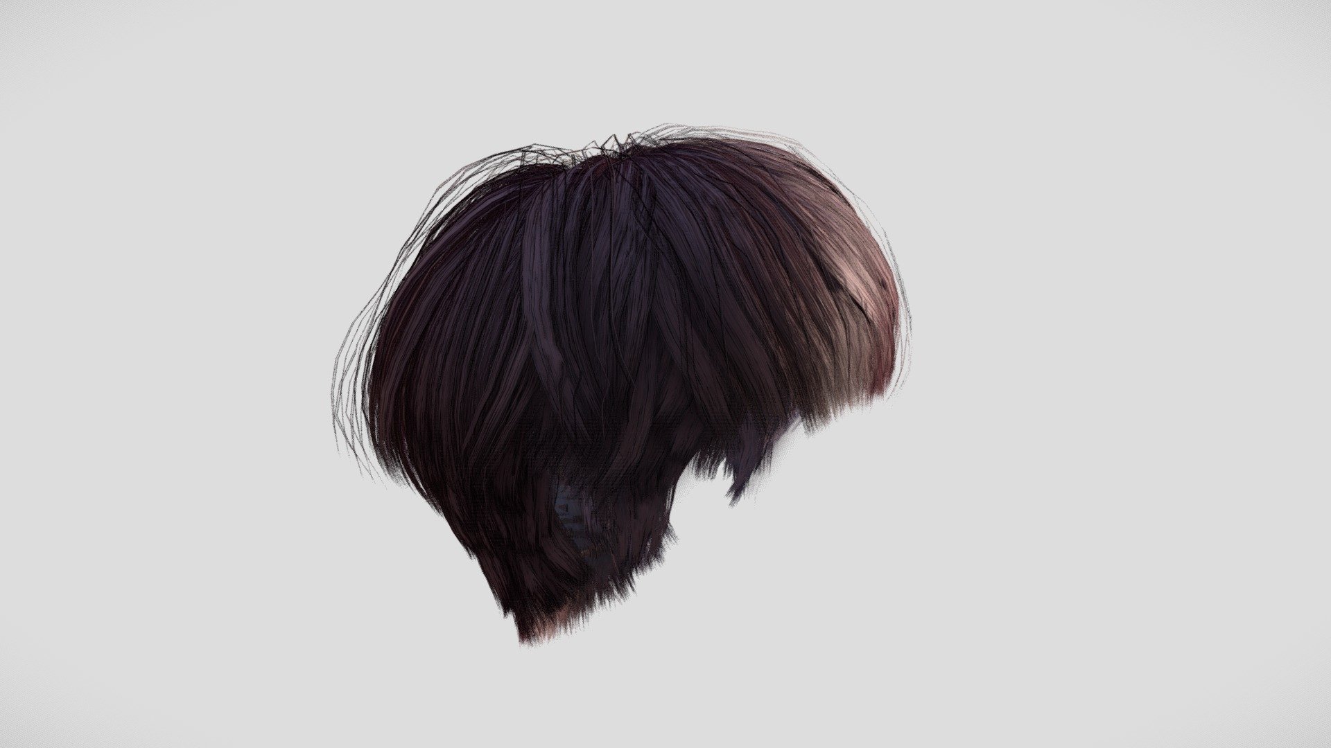 Hair Female 3d model