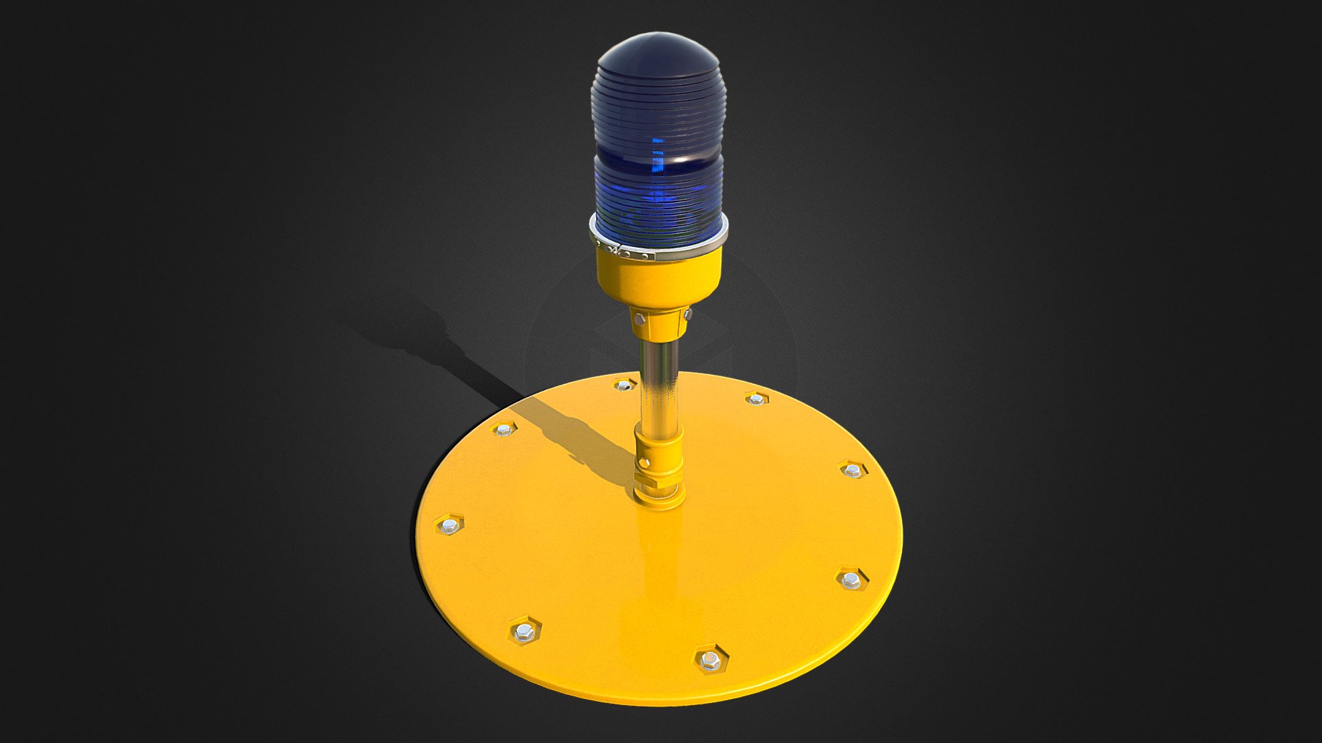 Runway Edge Light Low-Poly 3d model