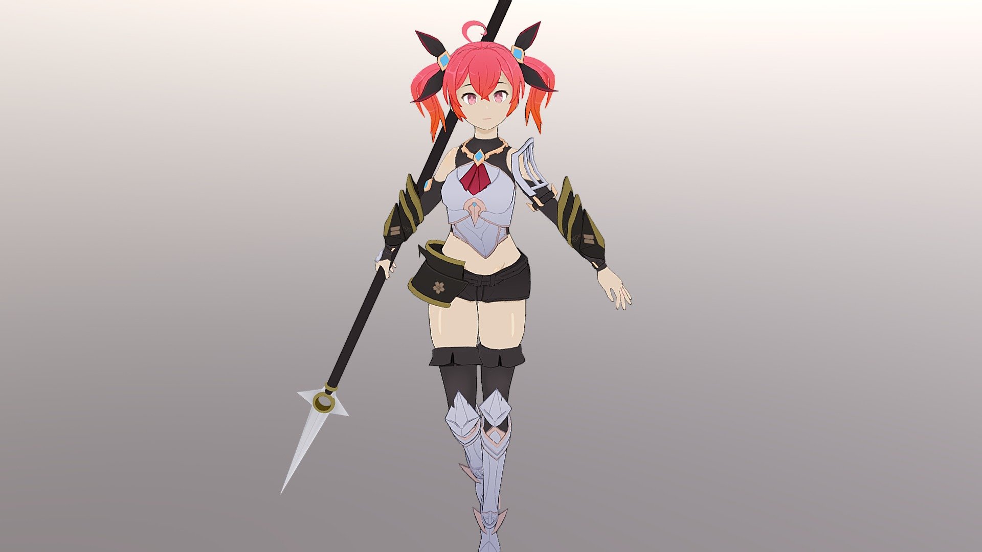 Anime Knight 3d model