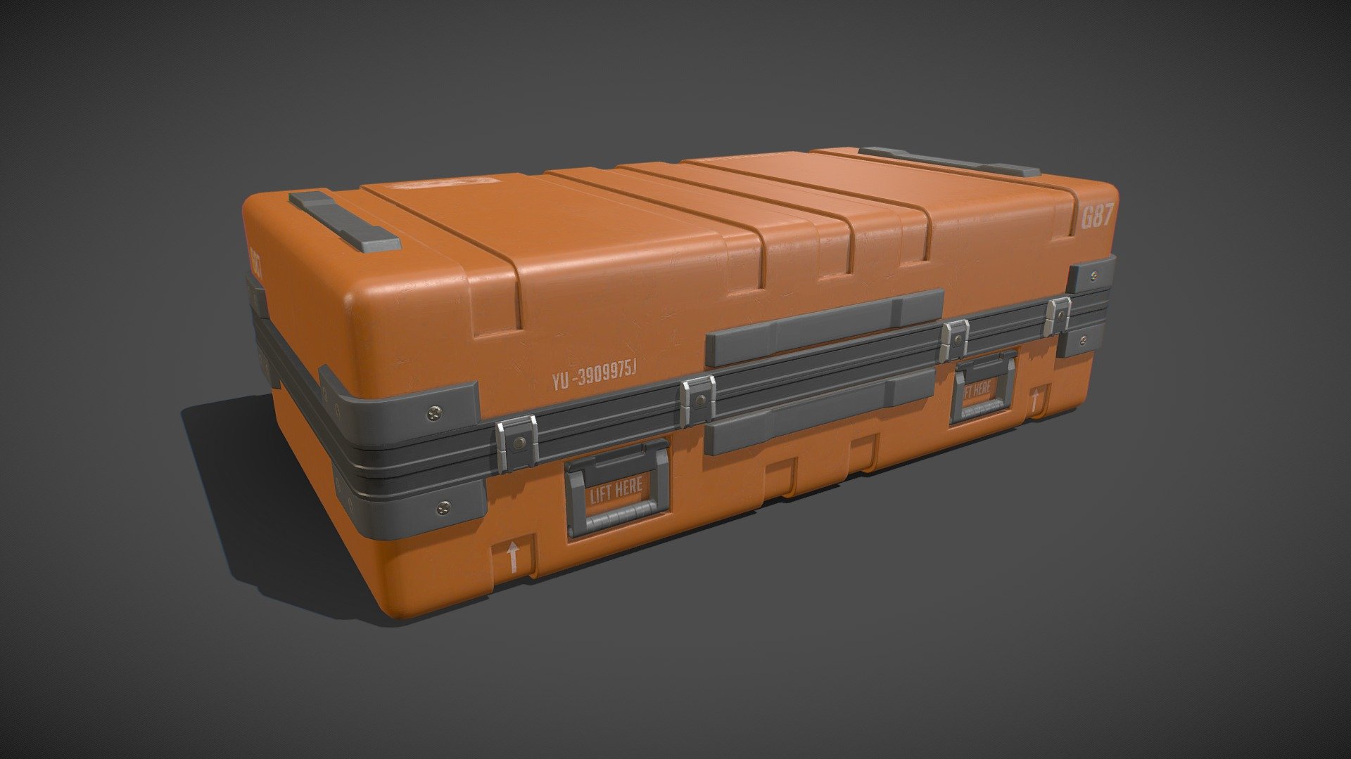 Animated Military Case 10 3d model