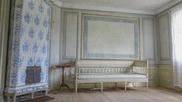 The blue bed-chamber, Skogaholm Manor