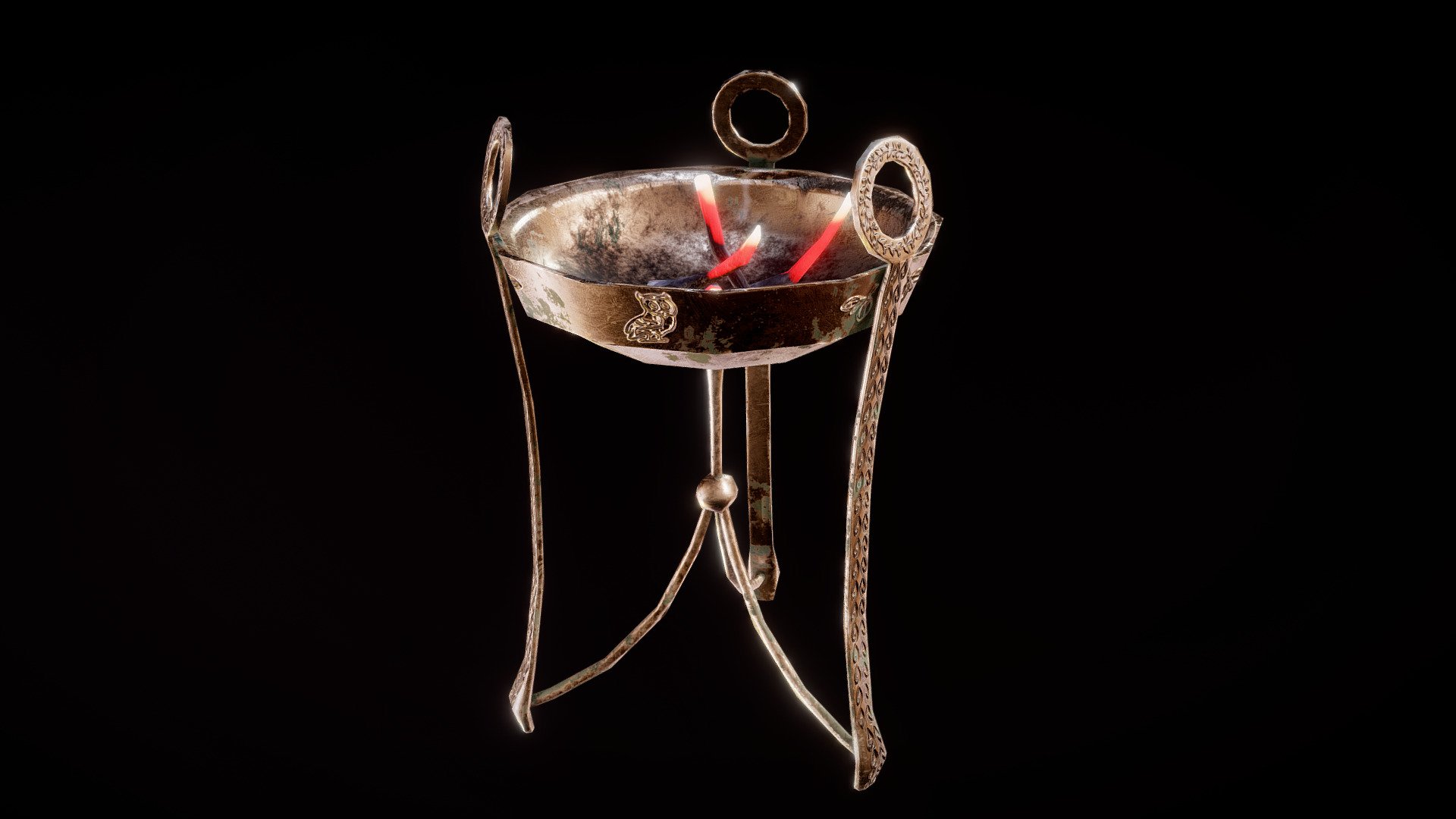 Ancient Greek Brazier 3d model