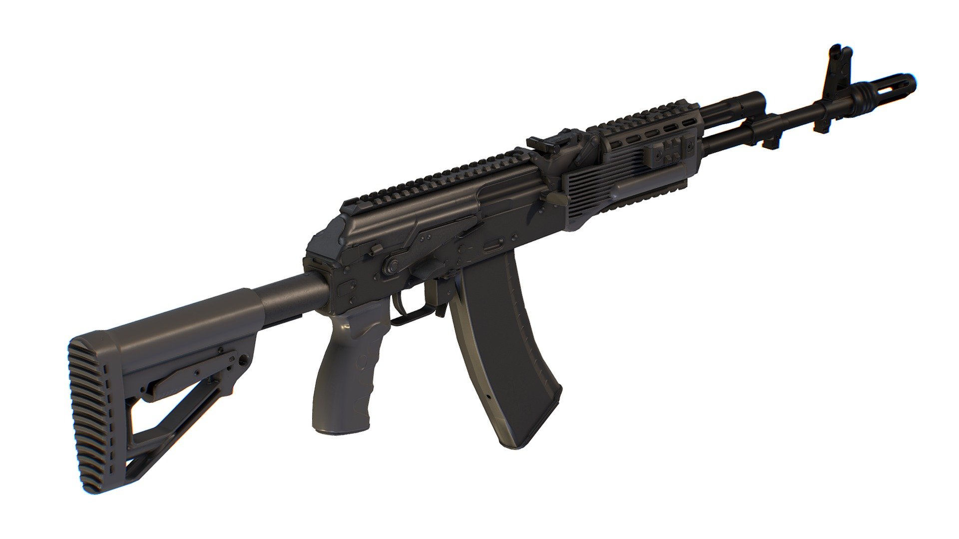 Kalashnikov Assault Rifle AK-300 Gun AKs AKM 3d model