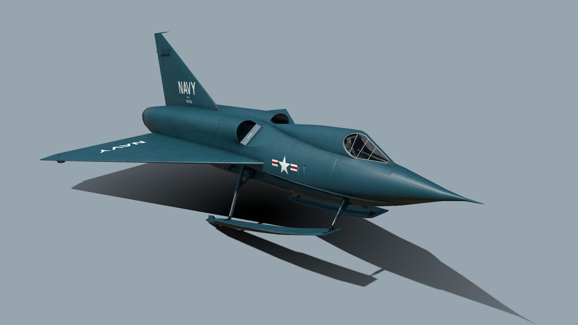 Convair YF2Y Sea Dart 3d model