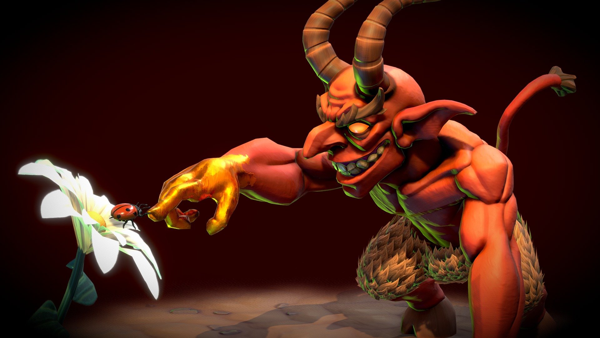 Midas Demon Touch 3d model