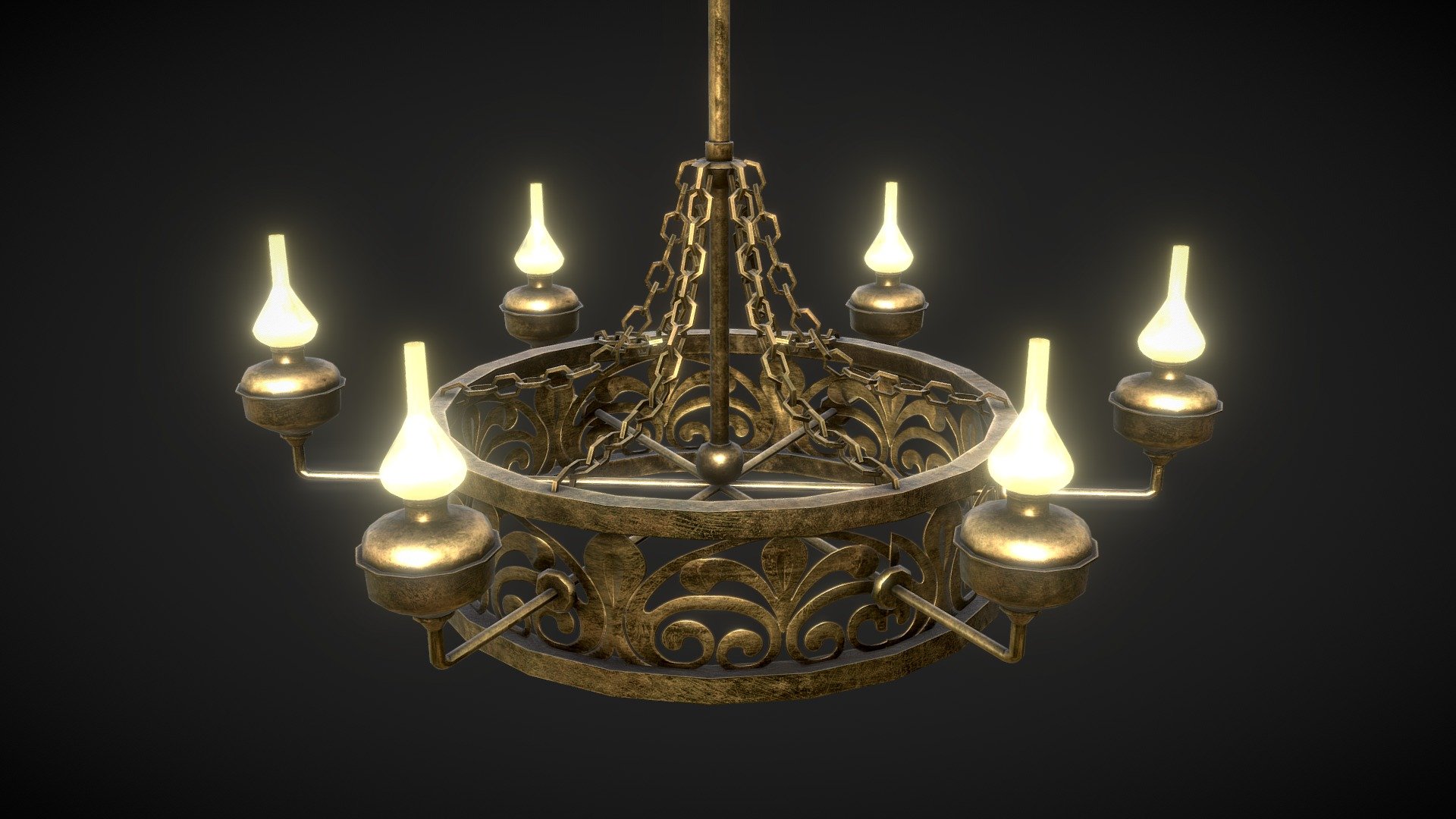 Vintage Chandelier 3d model