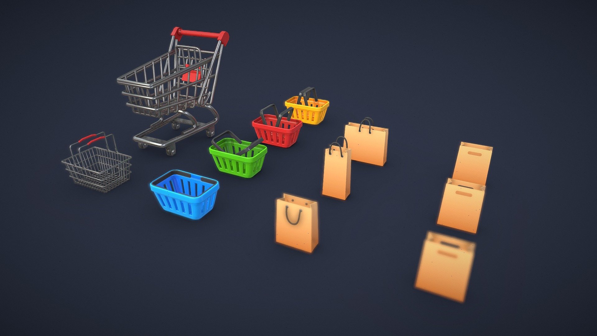 Shopping Pack 3d model