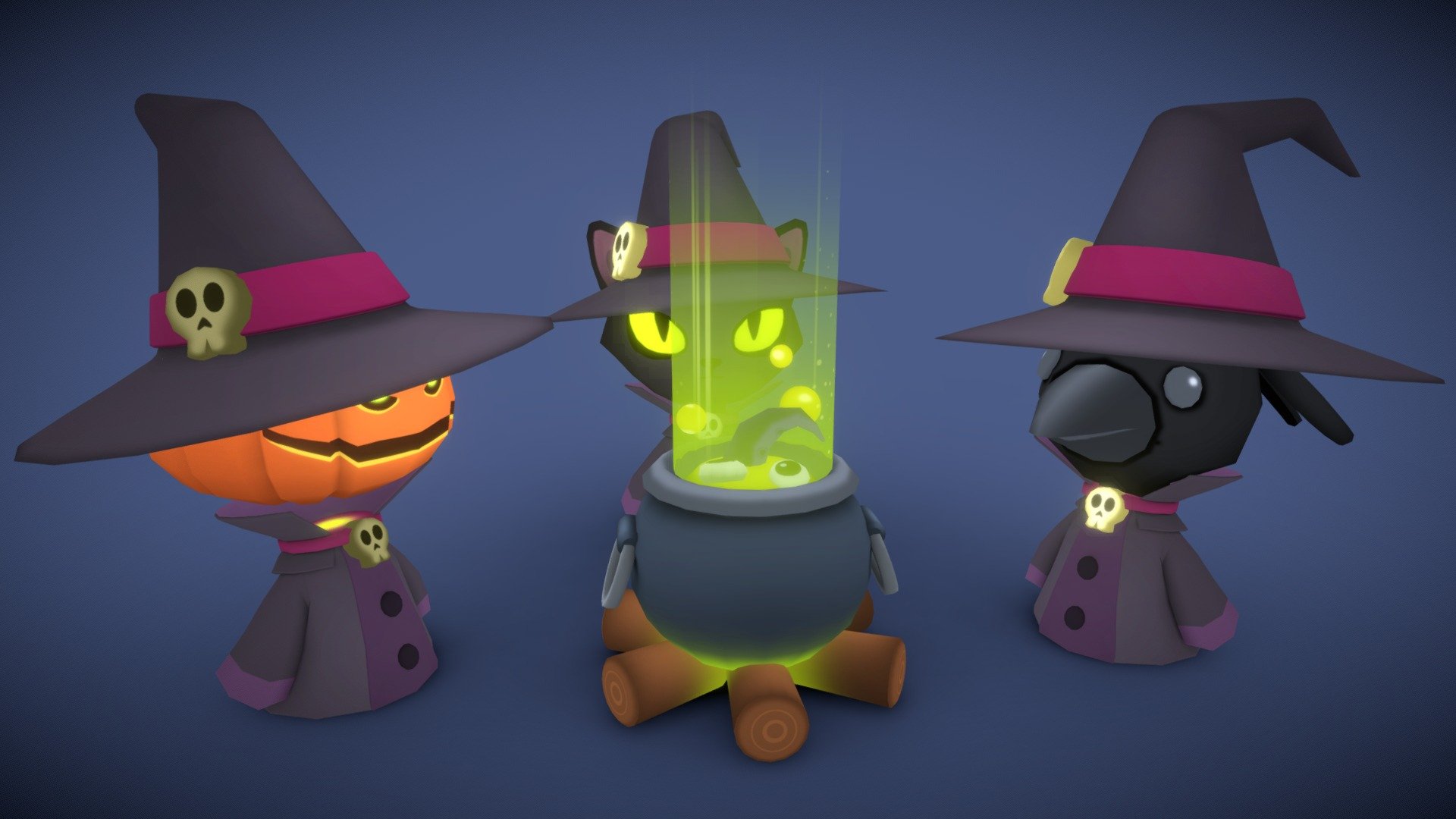 Witches 3d model