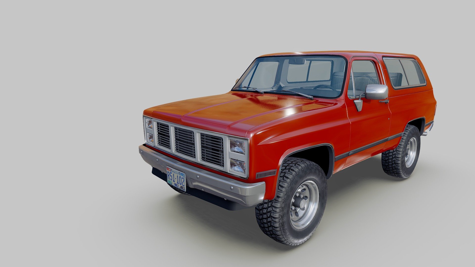 American offroad car 3d model