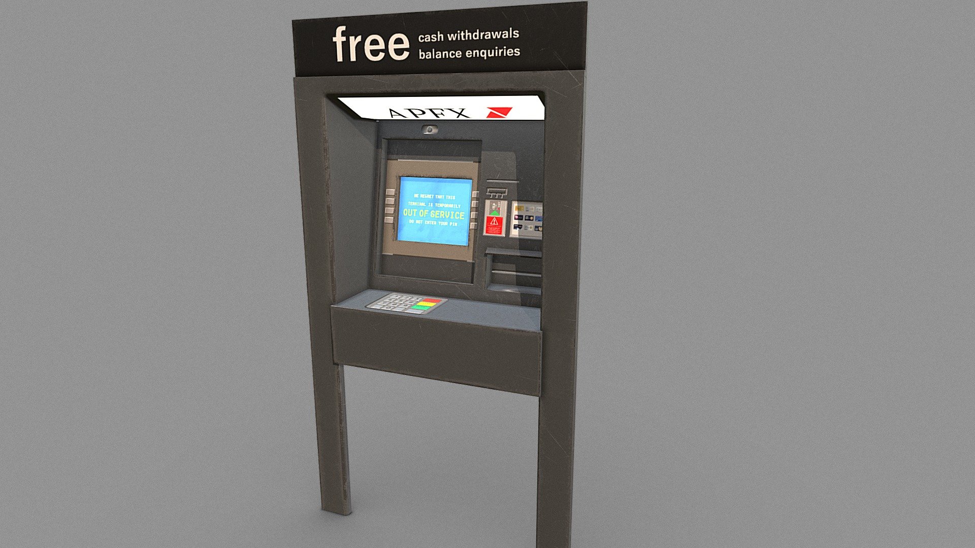 ATM machine 3d model