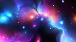 Stylized skybox, vibrant Nebula 002