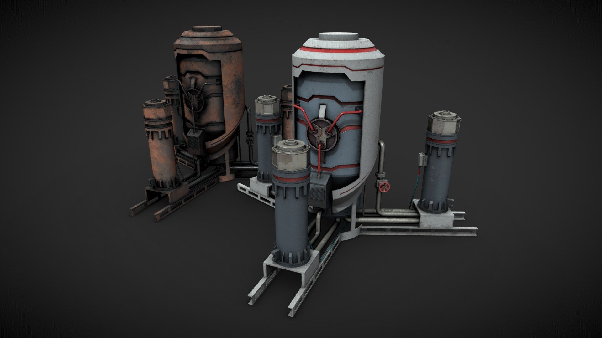 Machinery device 3d model