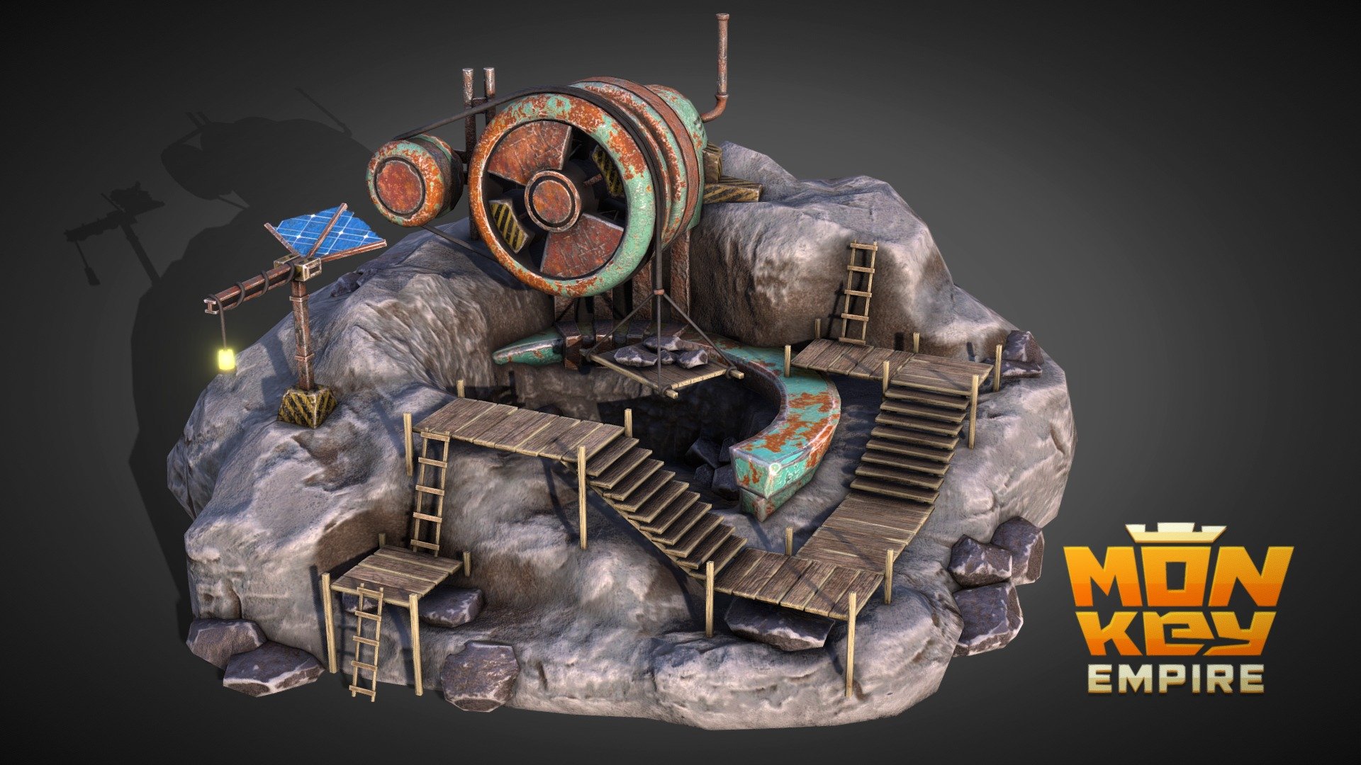 Monkey Empire: Iron Mine (Official) 3d model