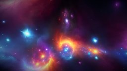 Stylized skybox, vibrant Nebula 001