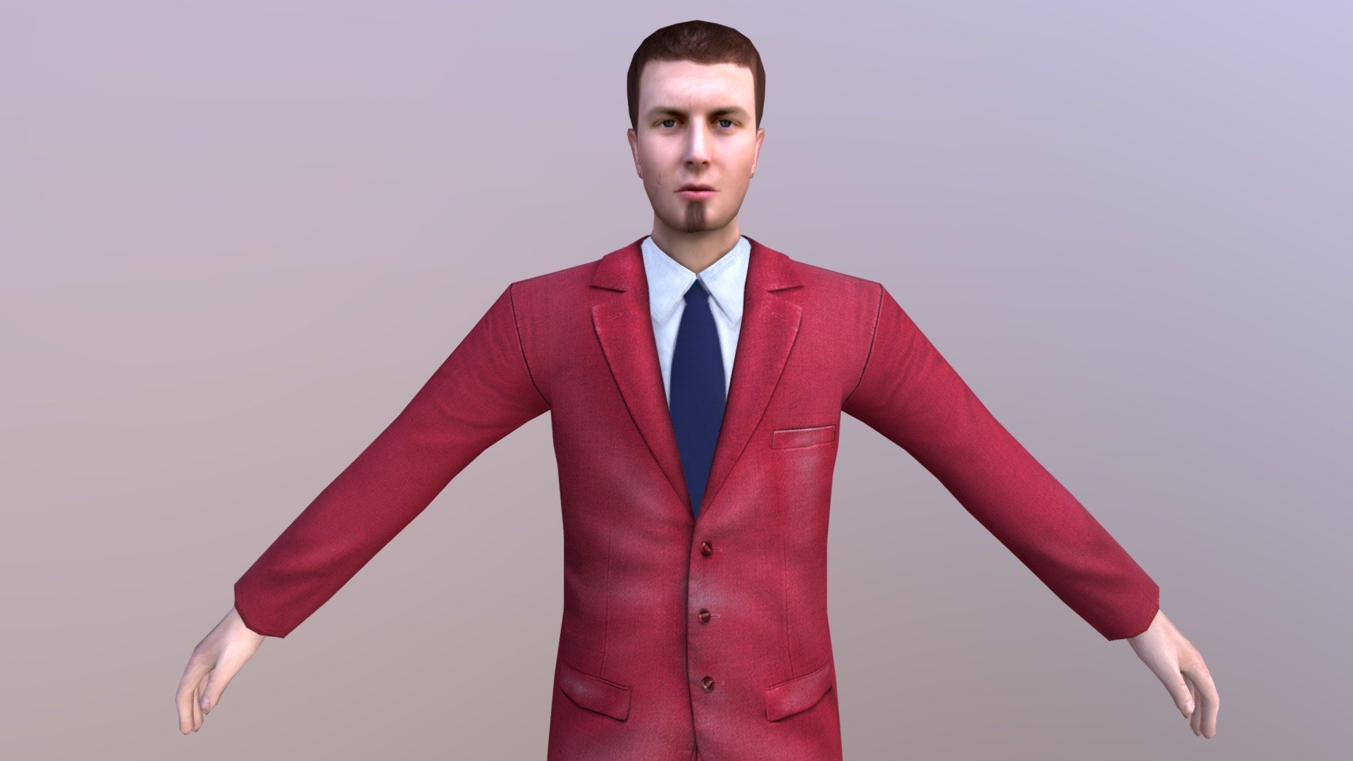 MAN 55 -WITH 250 ANIMATIONS 3d model