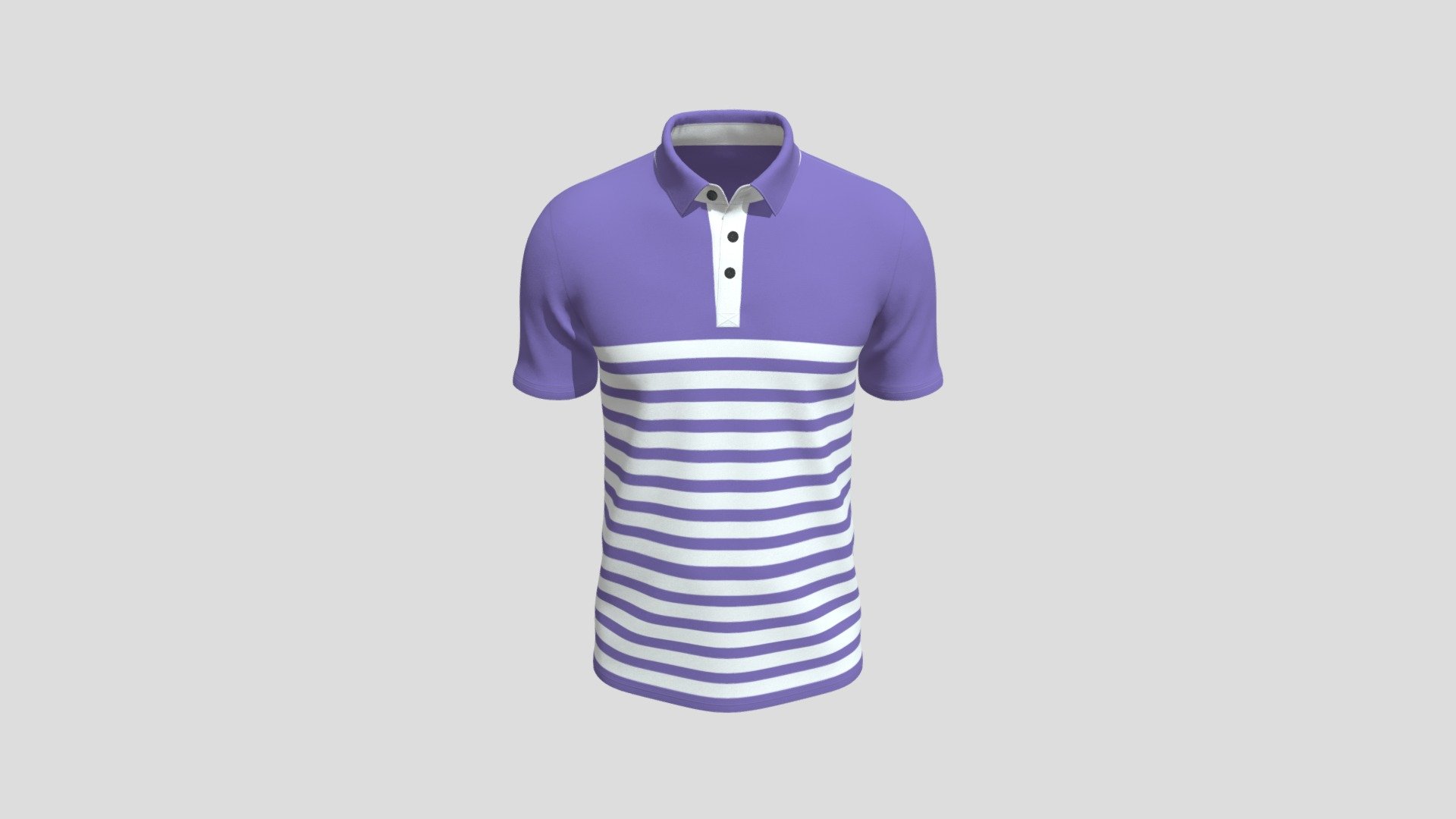 Mens Regular Fit Polo Shirt 3d model