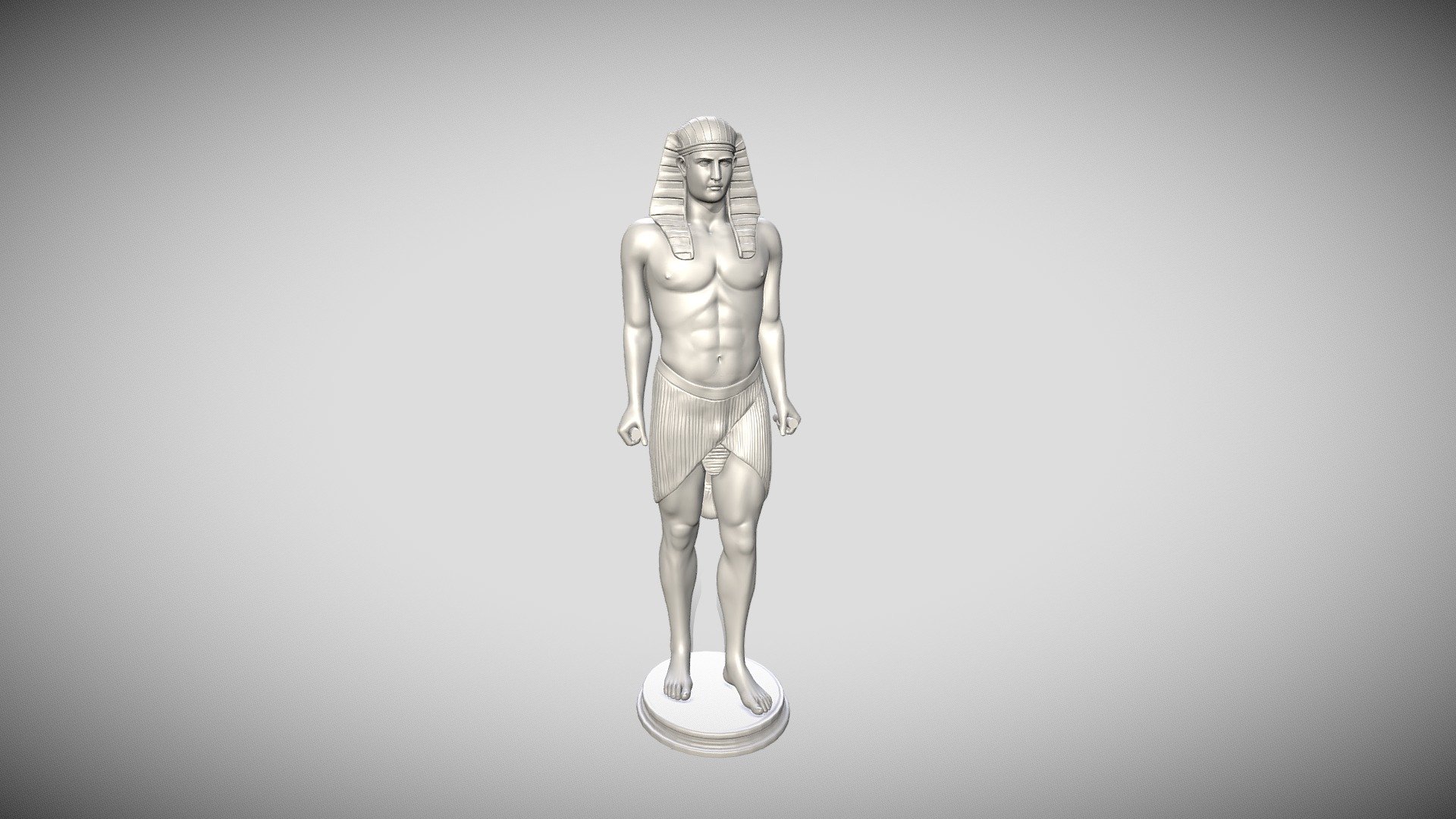 Osiris Antinous statue 3d model