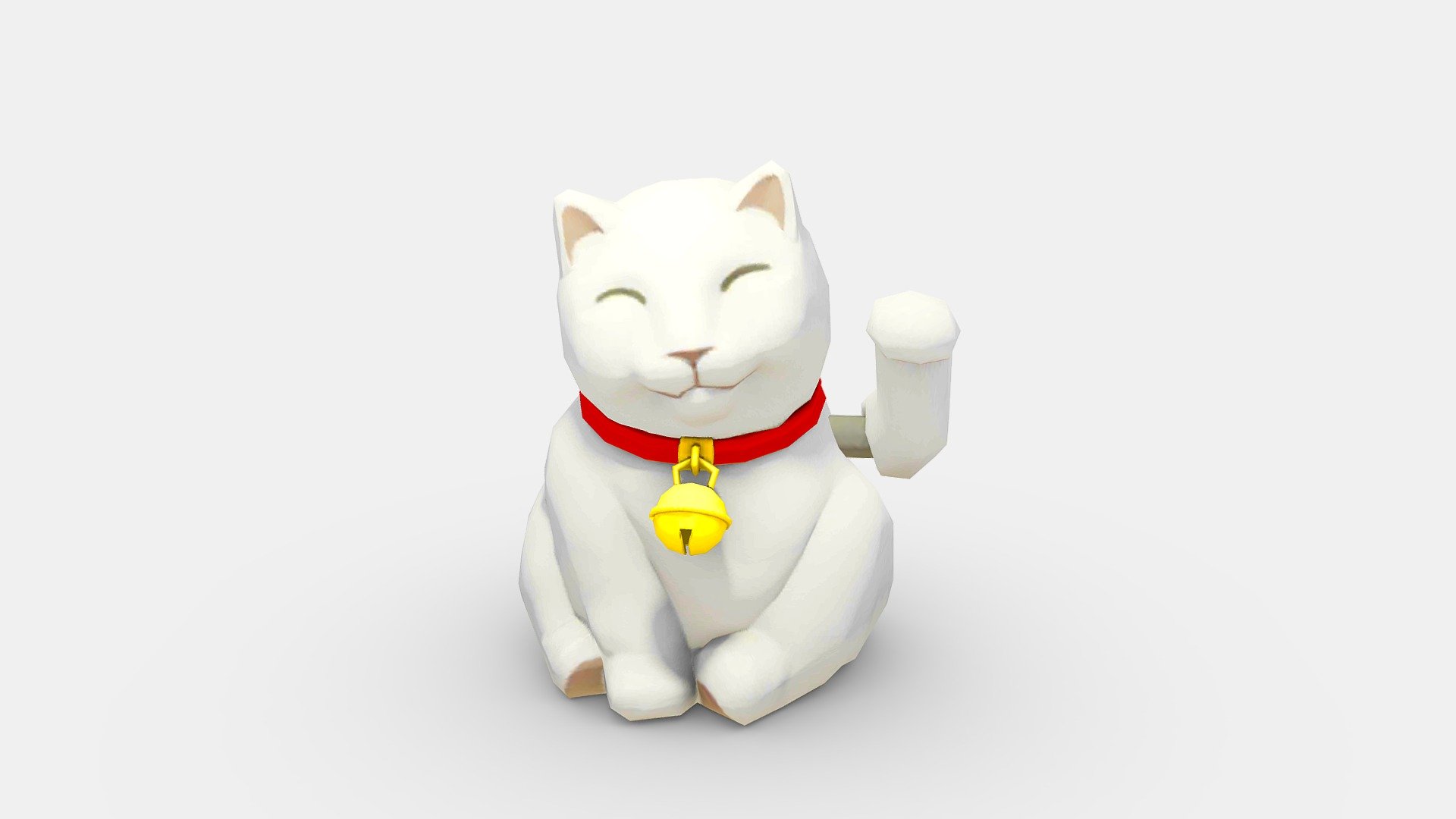 Cartoon lucky cat 3d model