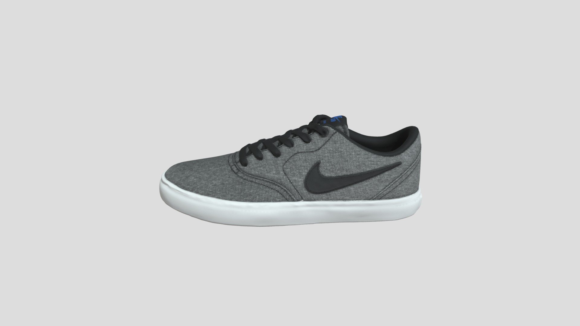 Nike SB Check Solar CNVS 灰黑_843896-004 3d model