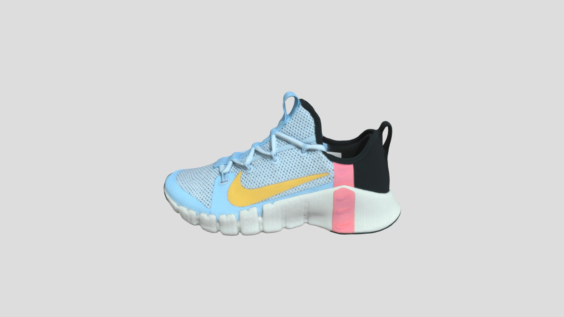 Nike Free Metcon 3 蓝白 女款_CJ6314-564 3d model