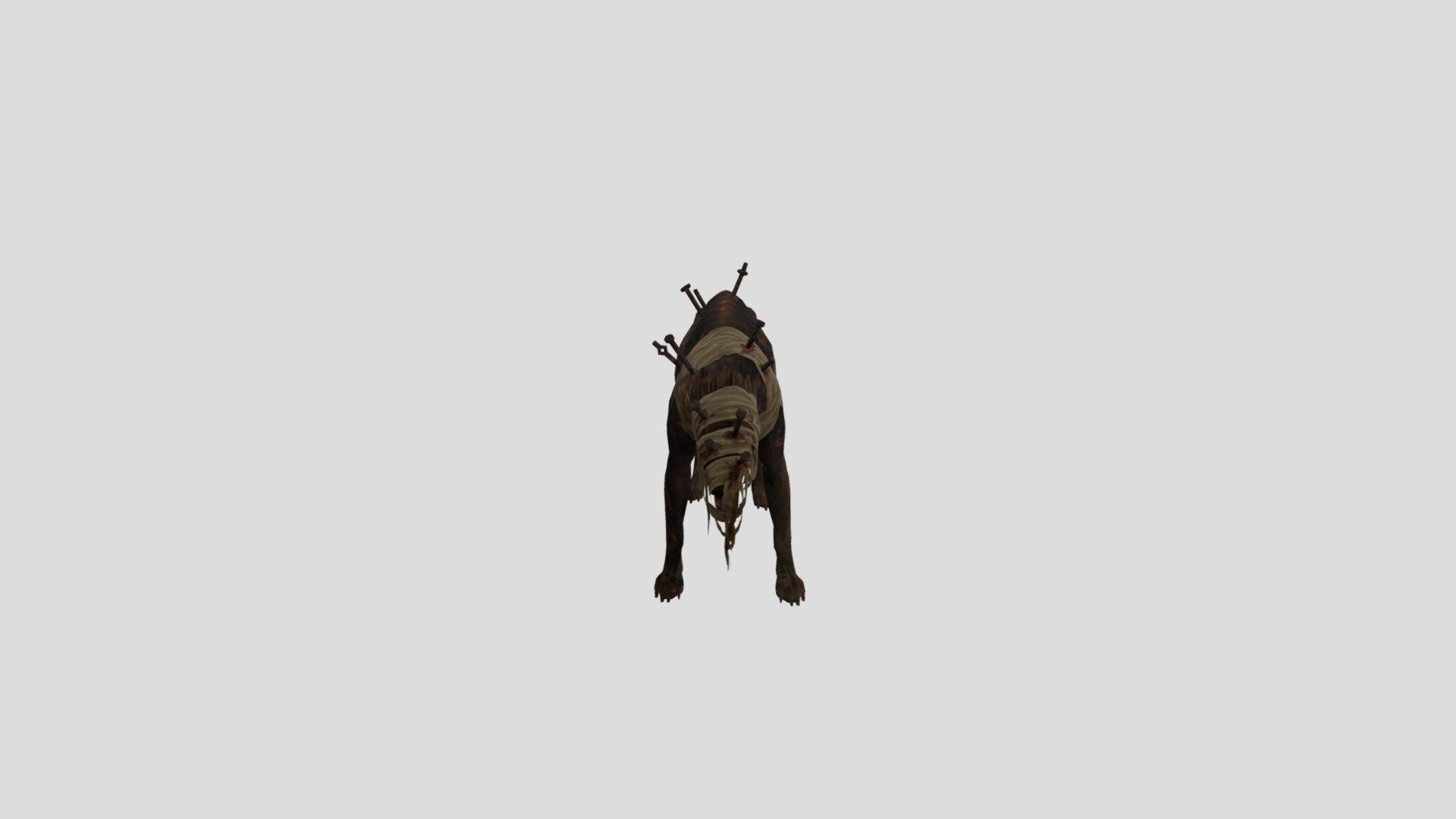 Zombie Dog 3d model