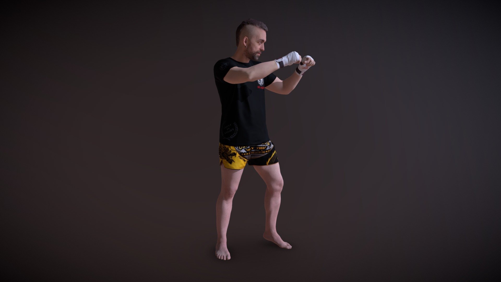 THAI BOXER 3d model