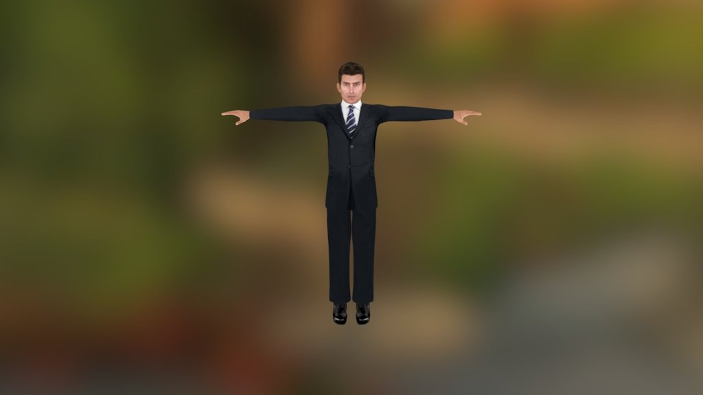 Business Man 1 3d model