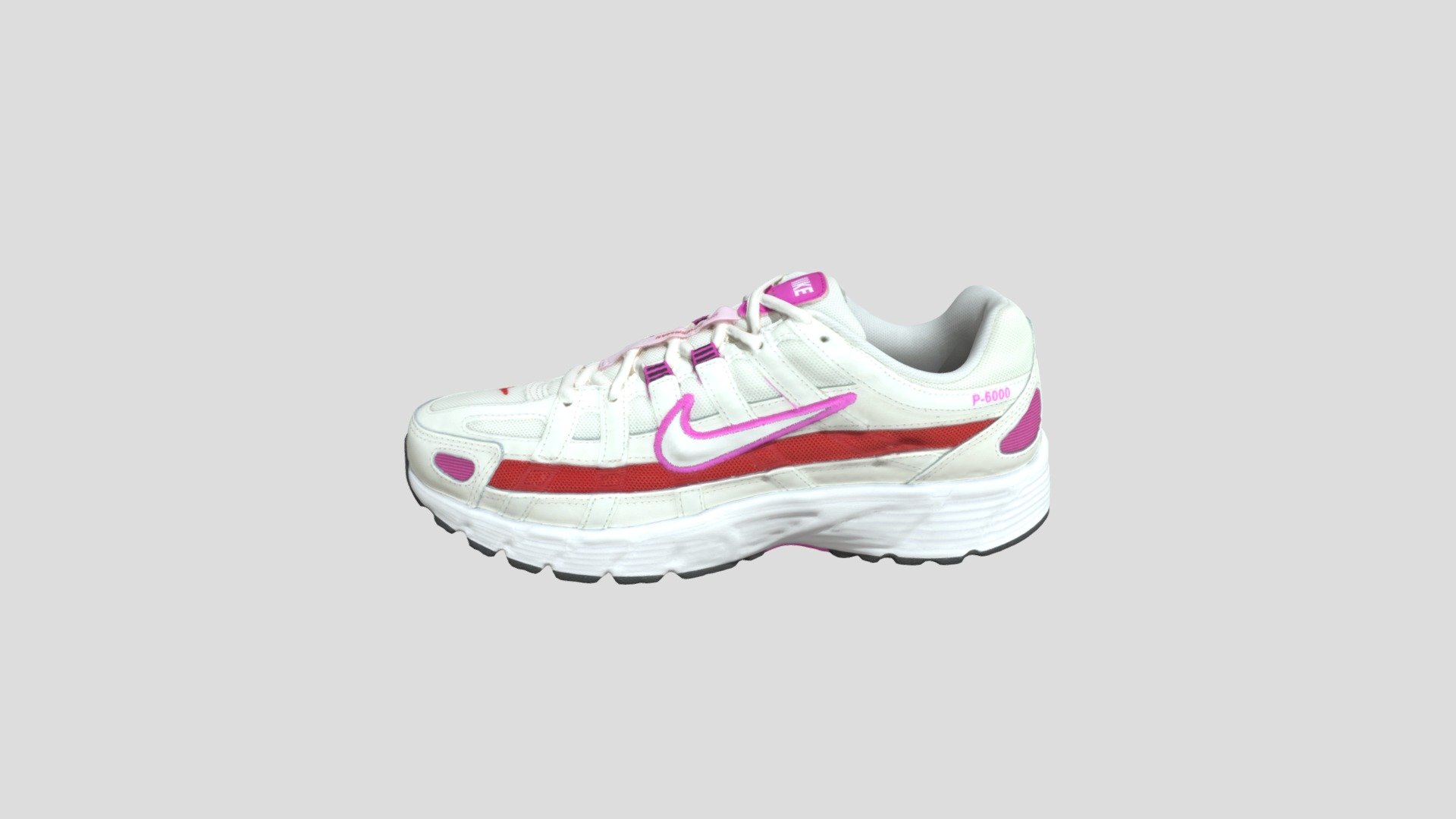 Nike P-6000 ESS 白粉 女款_CW1351-100 3d model