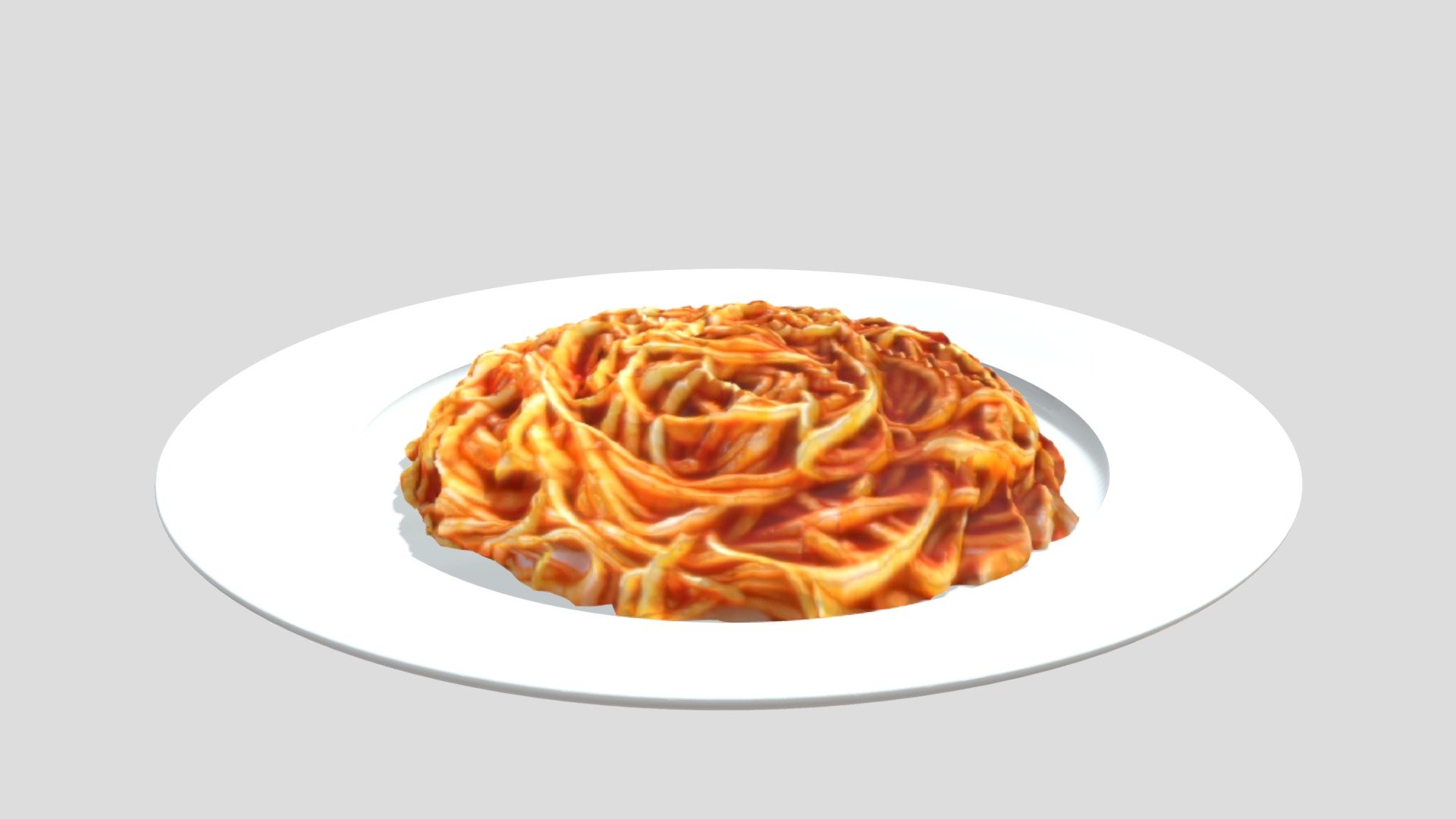 Spaghetti al pomodoro / pasta tomato sauce PBR 3d model