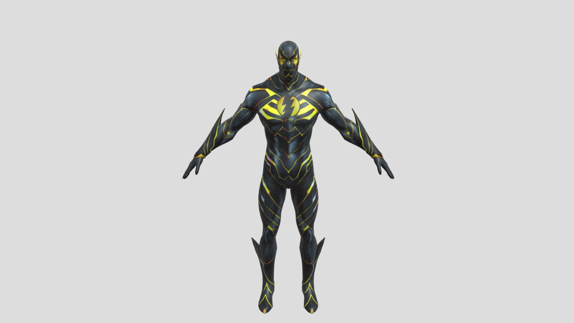 Black-Racer(Textured)(Rigged) 3d model