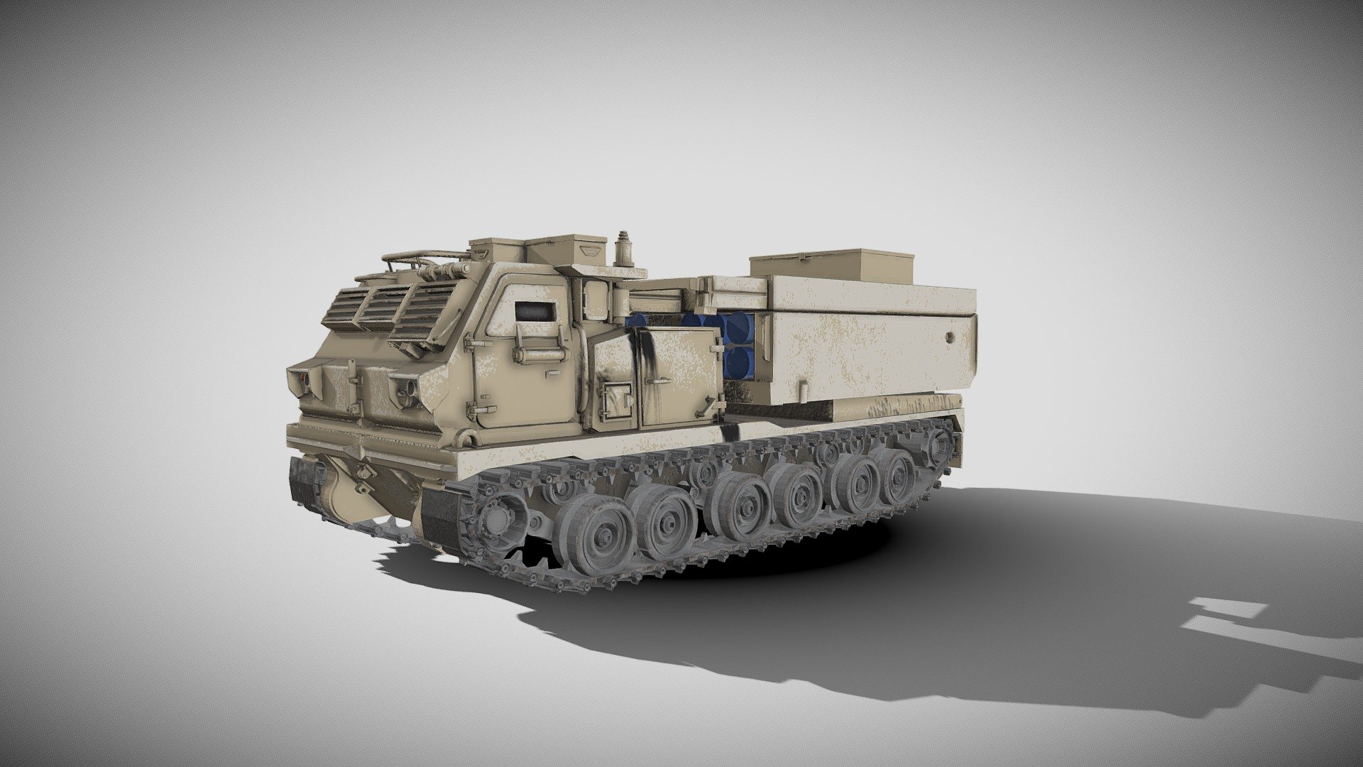 Israeli Defence Forces M270 MLRS 3D model 3d model