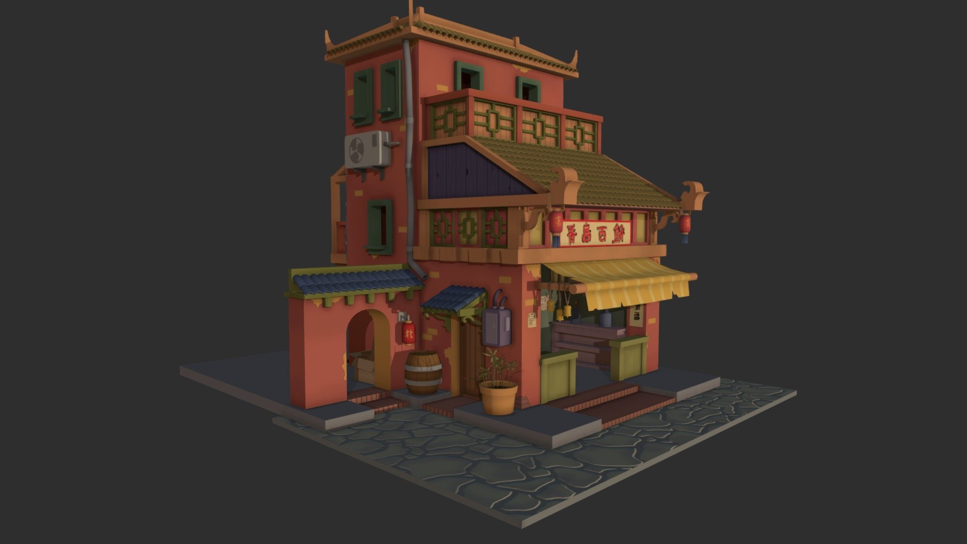 China Town 3d model