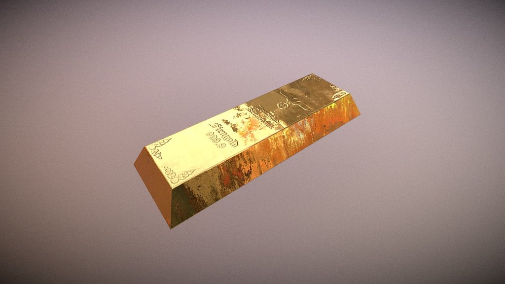 Gold Bar 3d model