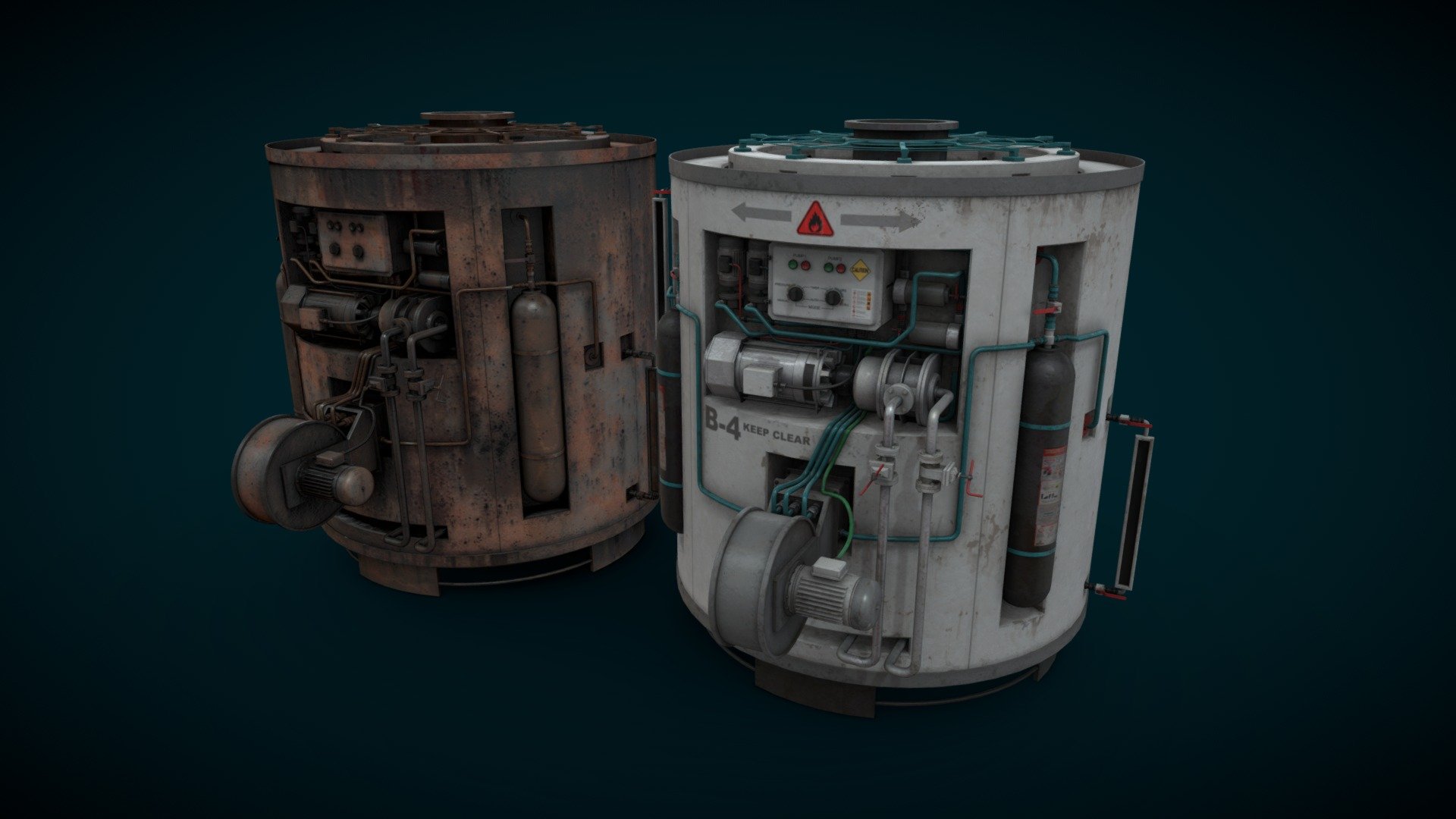 Machinery device 3d model