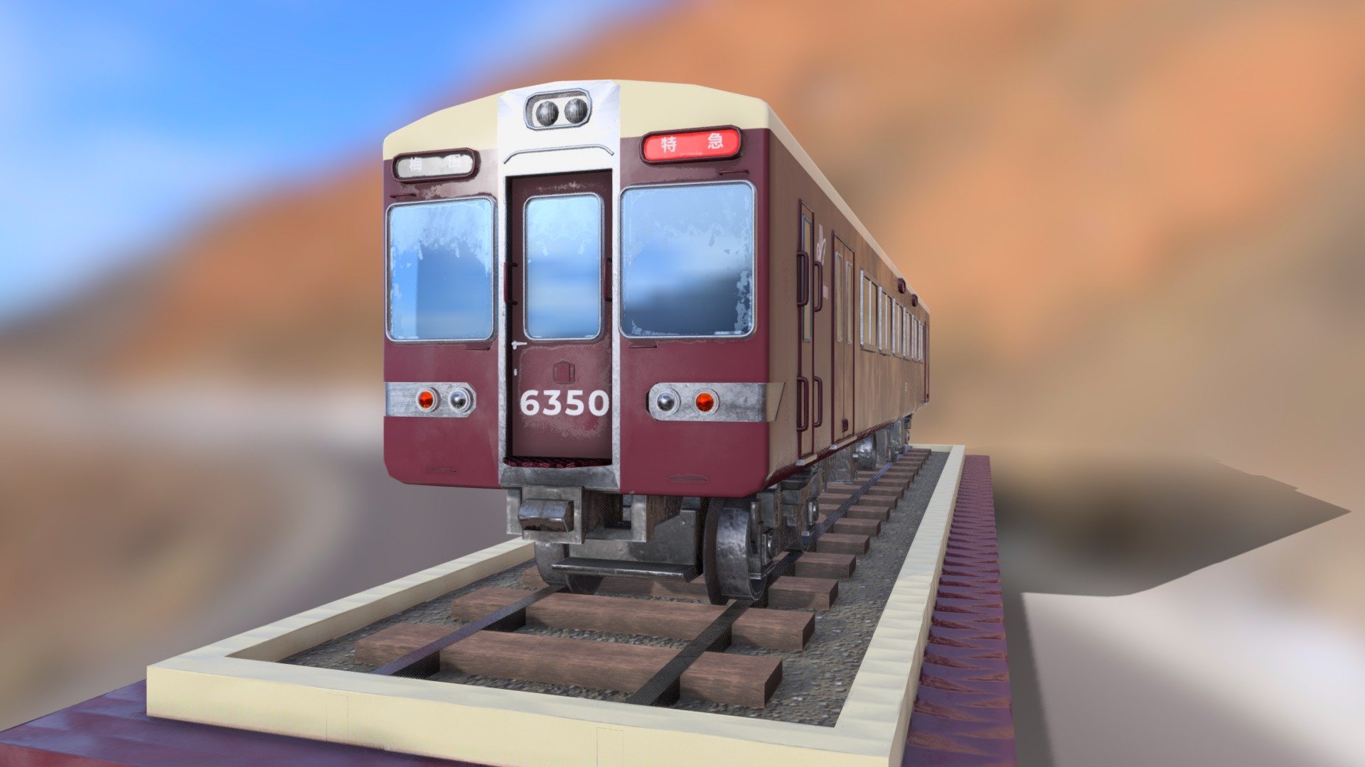 Hankyu 6300 series 3d model