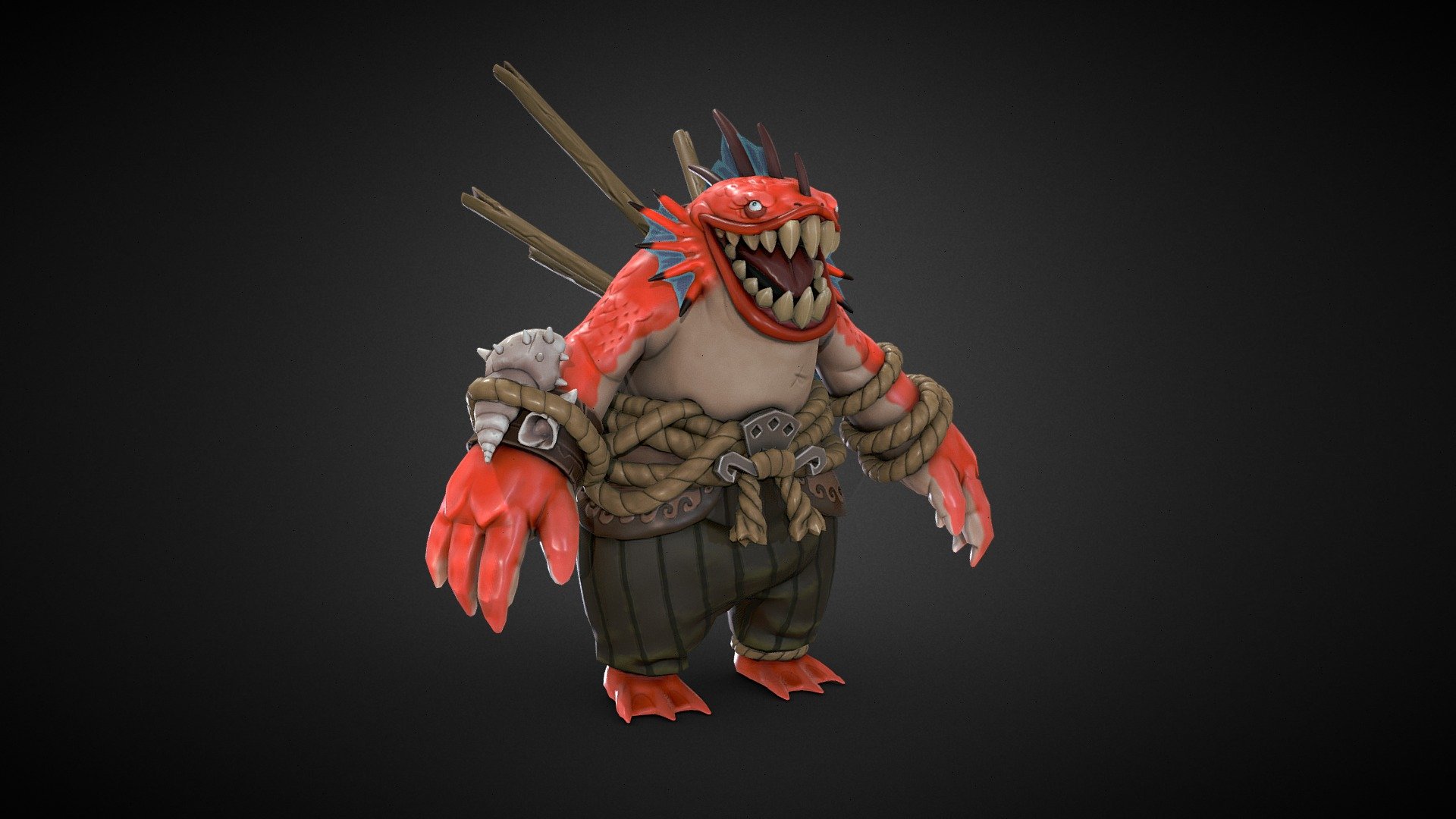 Peter Fishmouther 3d model