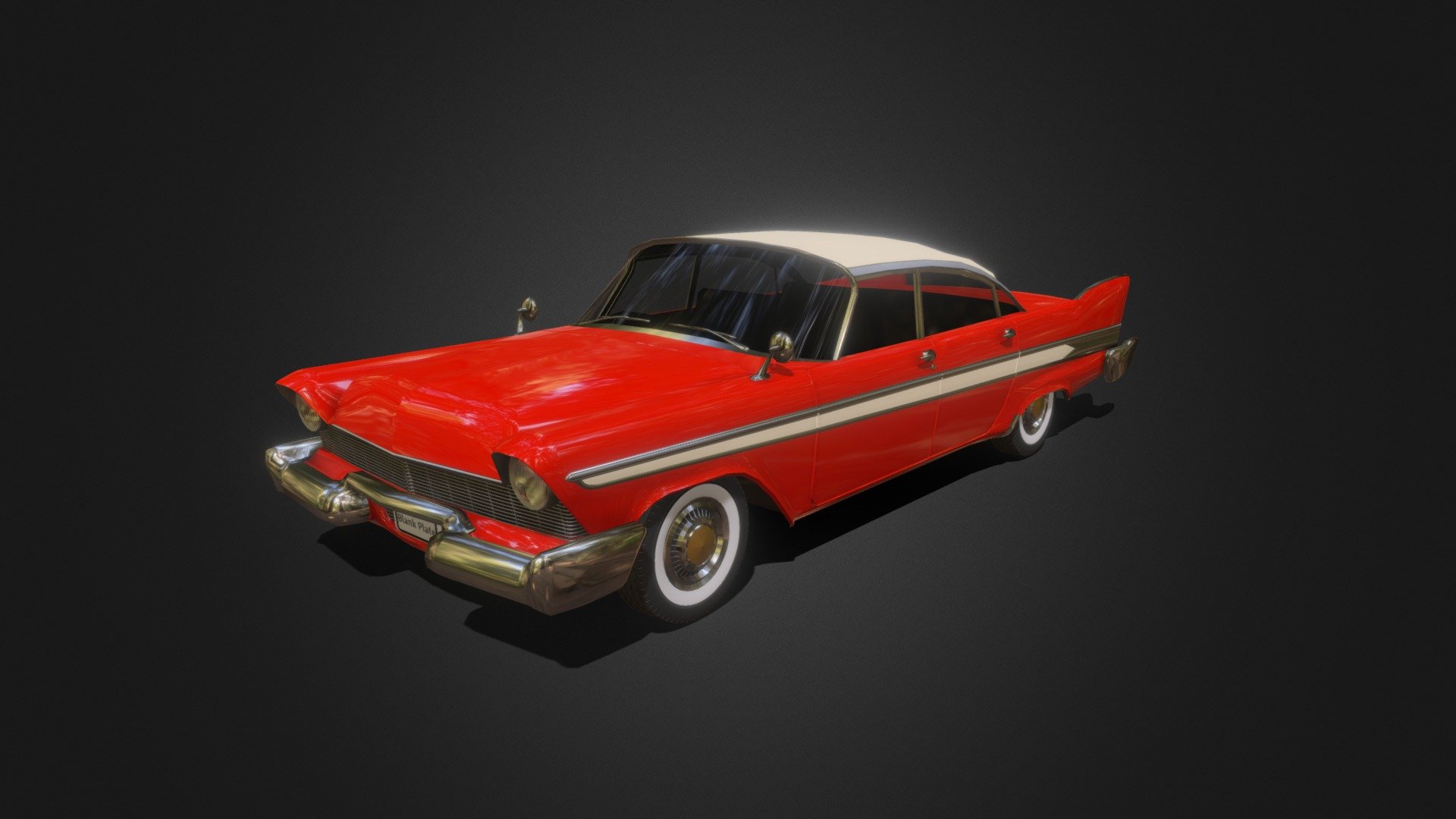 1950s Classic Car 3d model