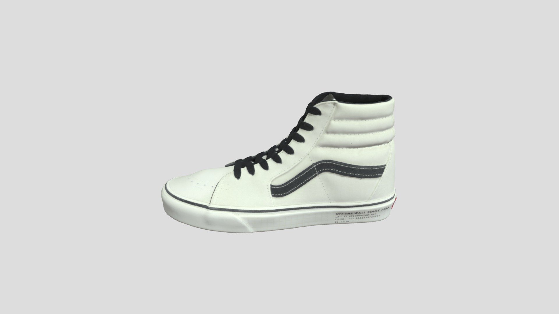 Vans Sk8-Hi 白色字母_VN0A4BV622H 3d model