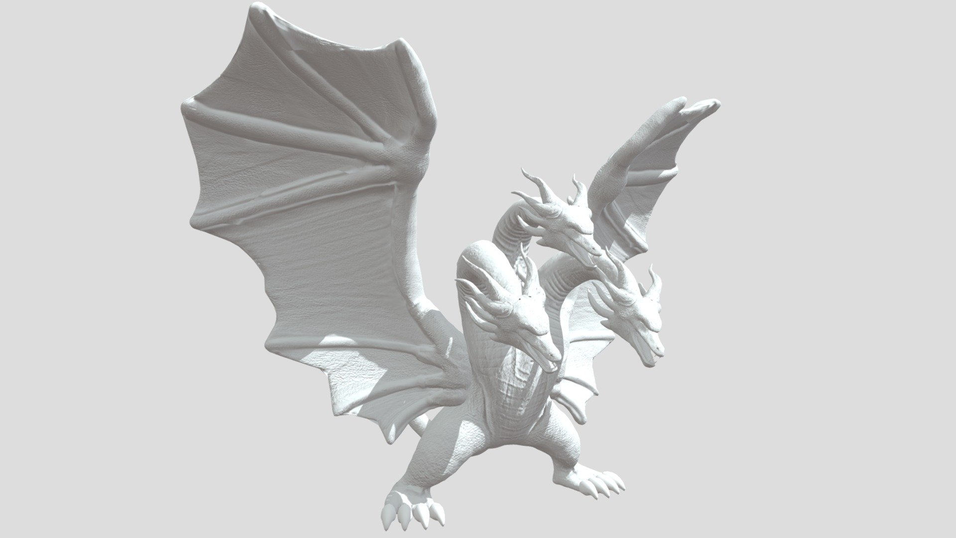 King Ghidora Retoped 3d model