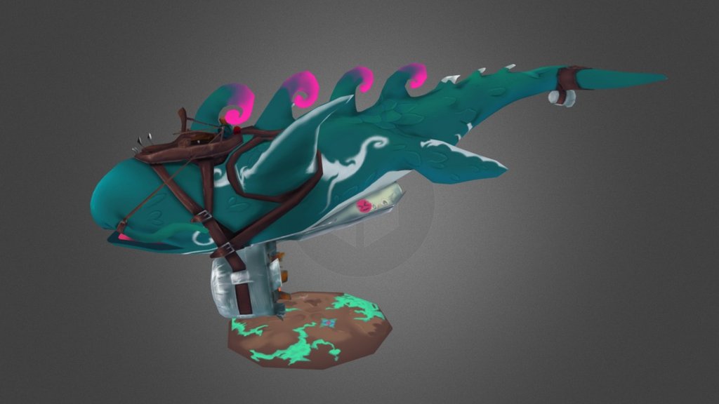 Flying Whale 3d model