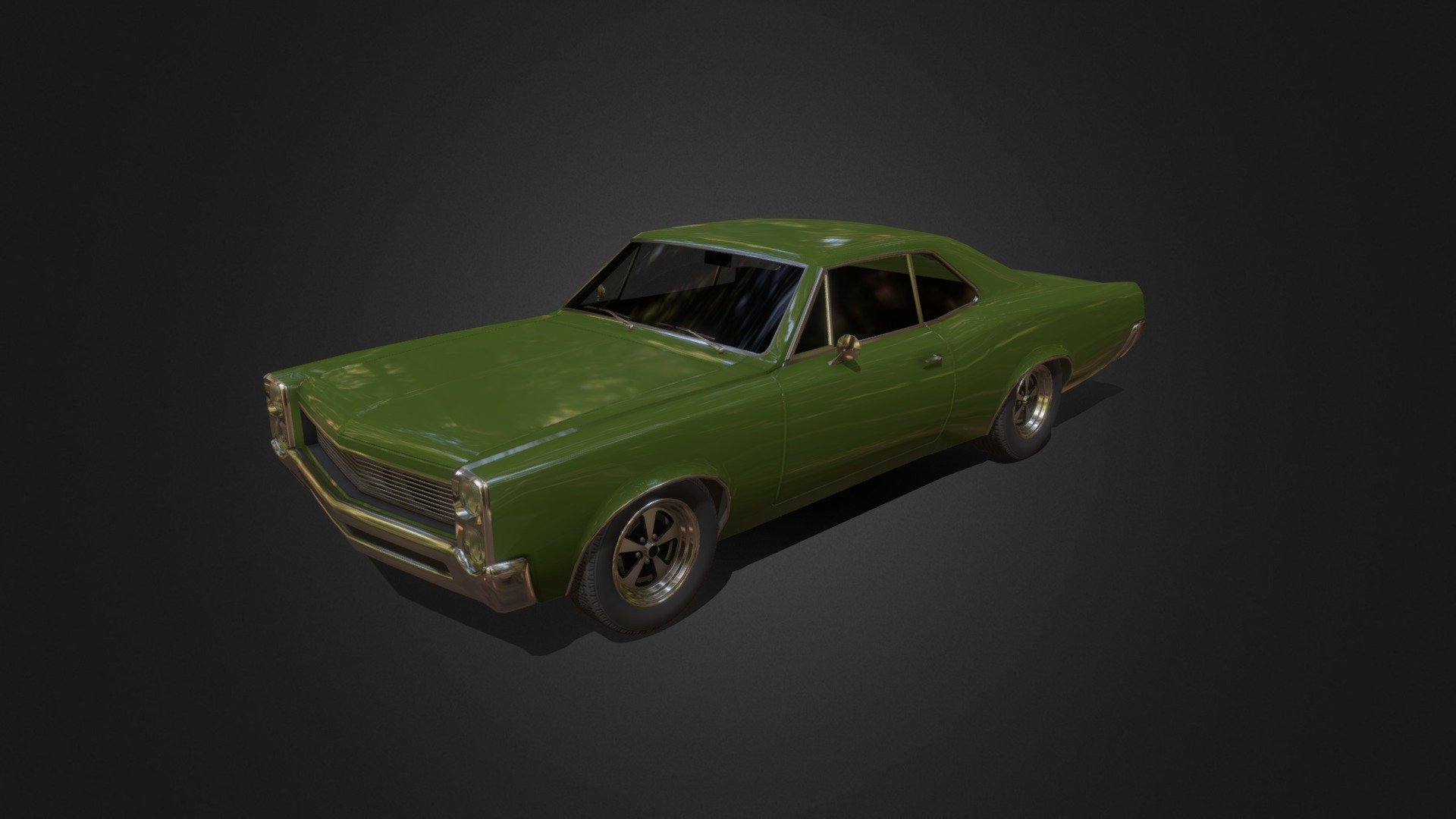 1960s Muscle Car #3 3d model