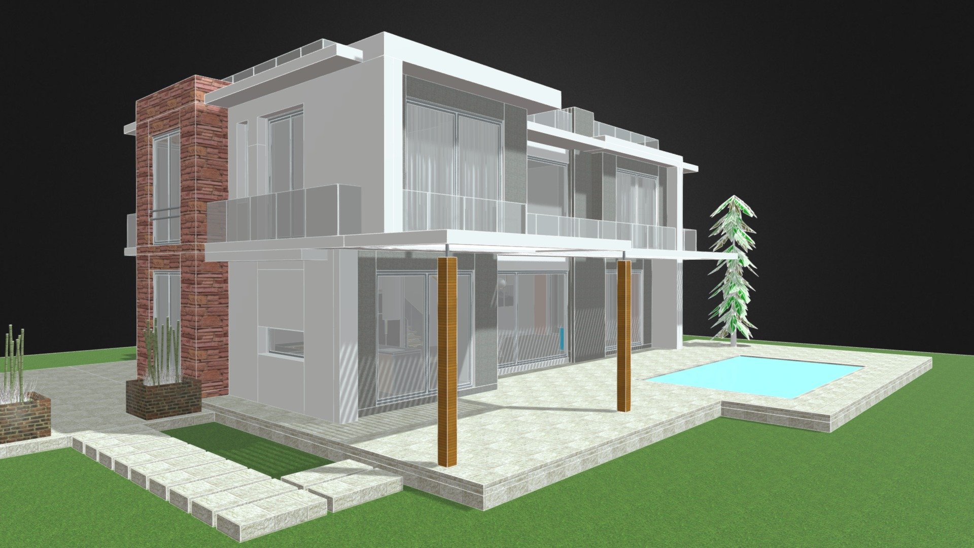 Greek Villa 5 3d model