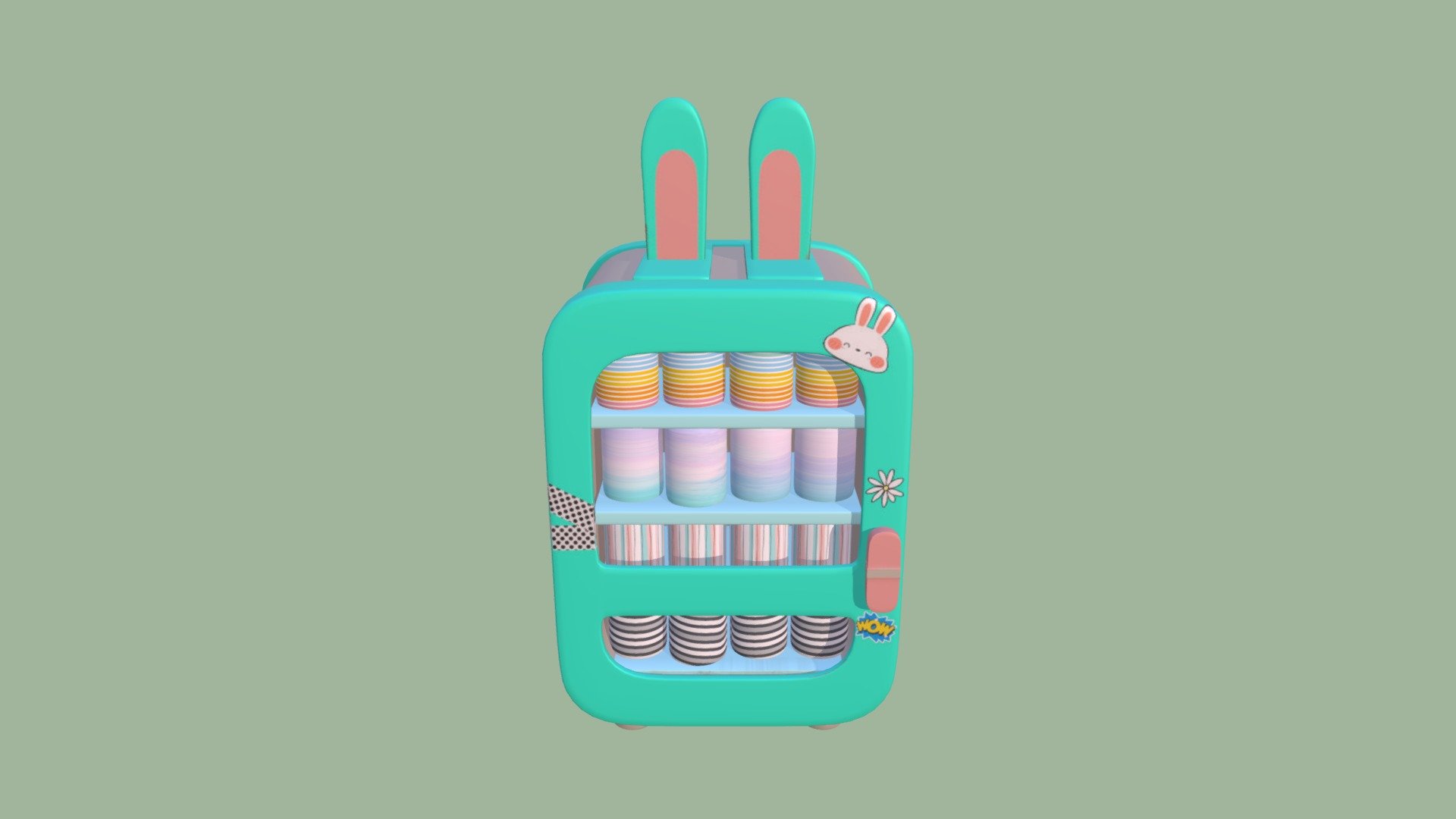 Rabbit-Fridge 3d model