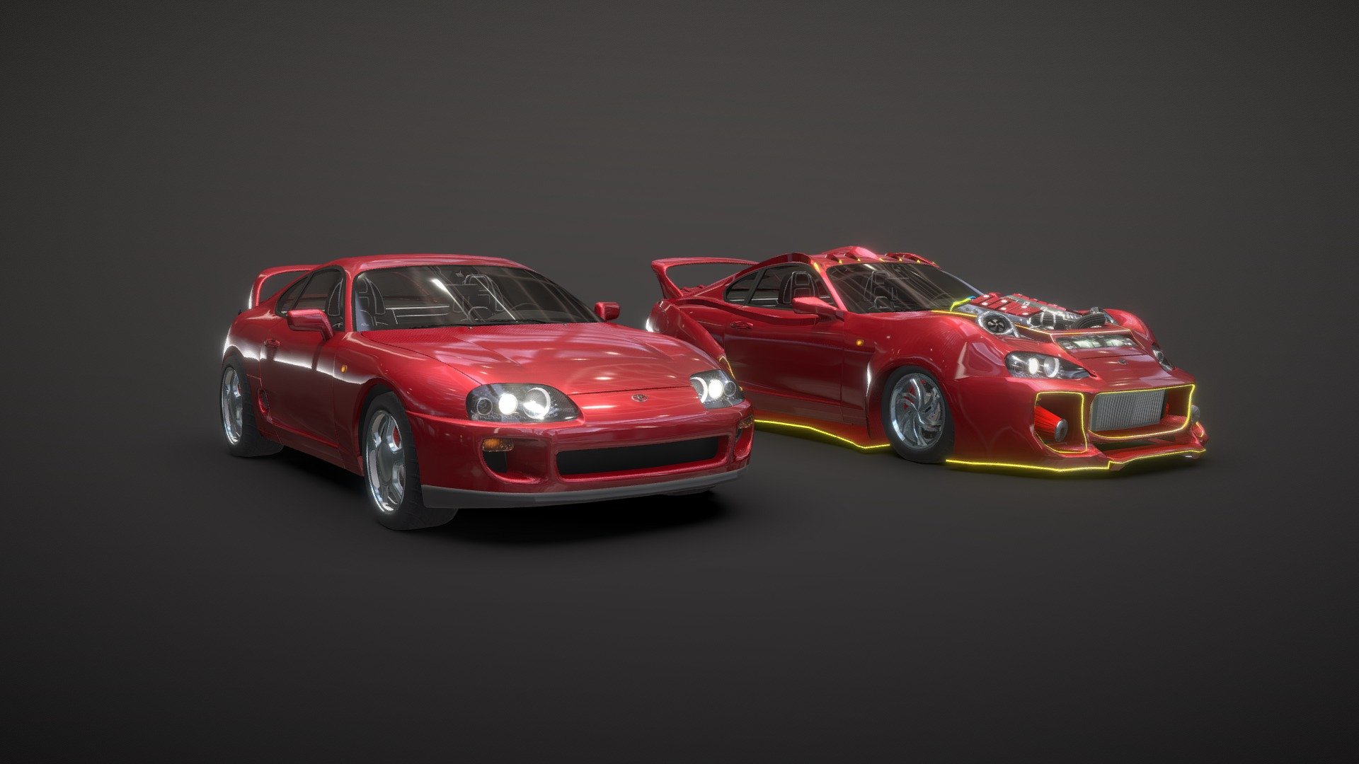 My favorite car with custom upgrades! 3d model