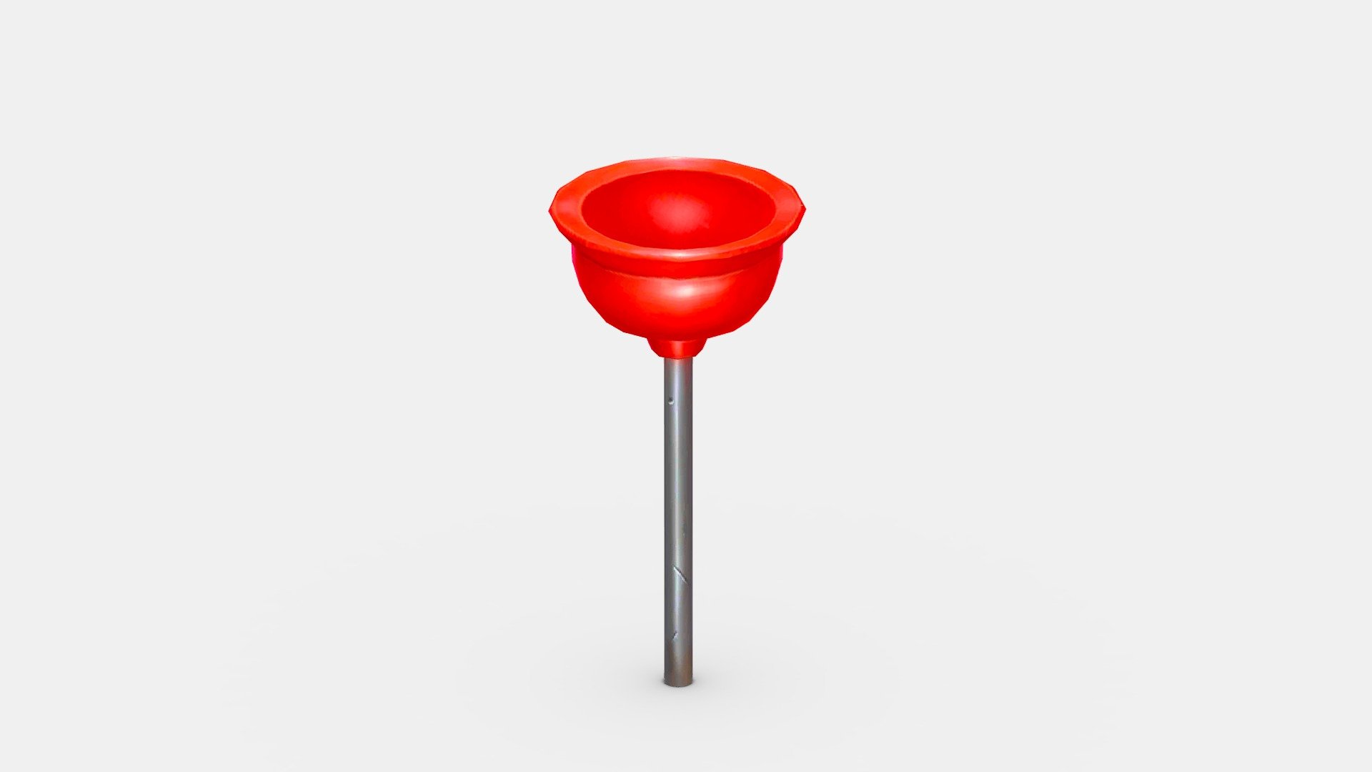 Cartoon Toilet plunger 3d model