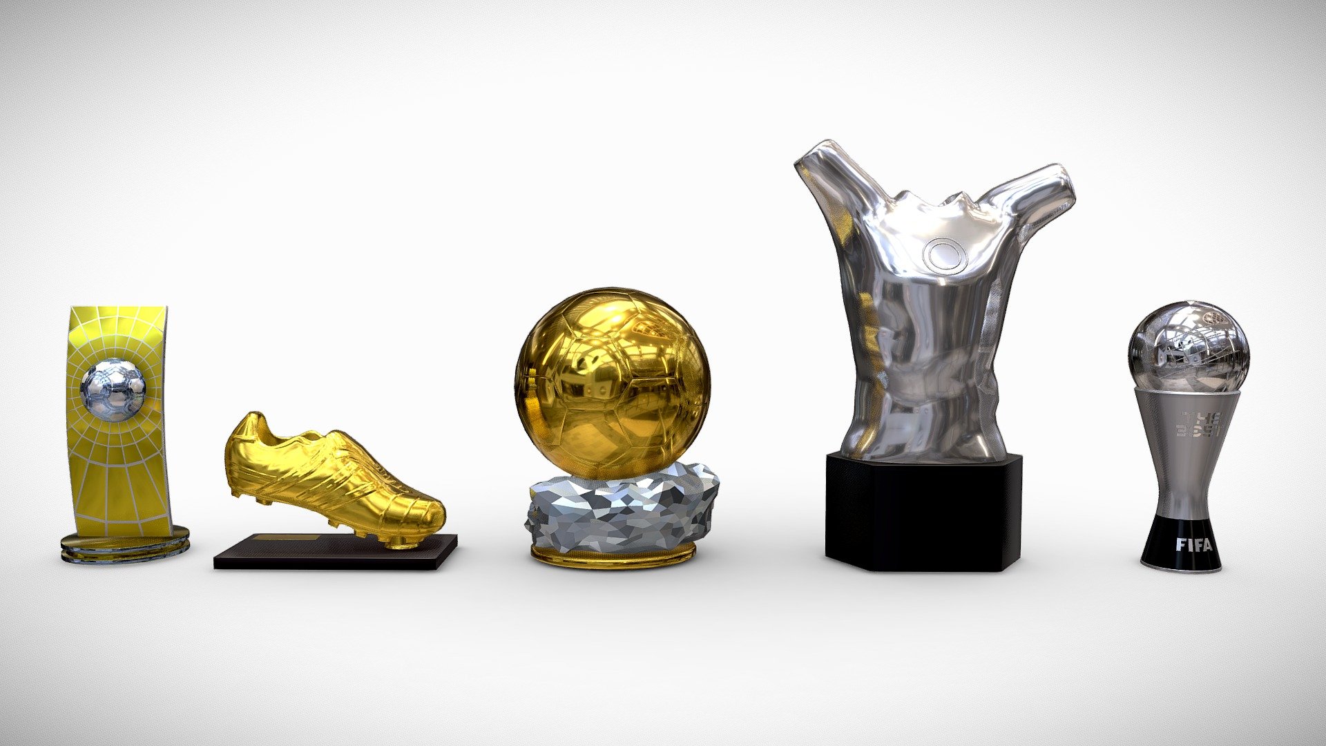 Football Awards 3D 3d model