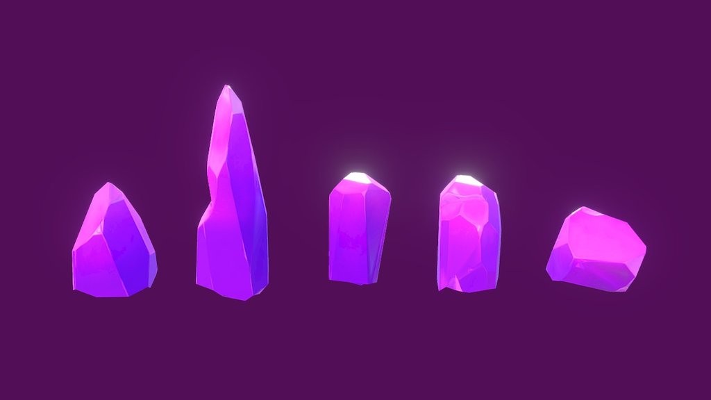 Crystal shards 3d model