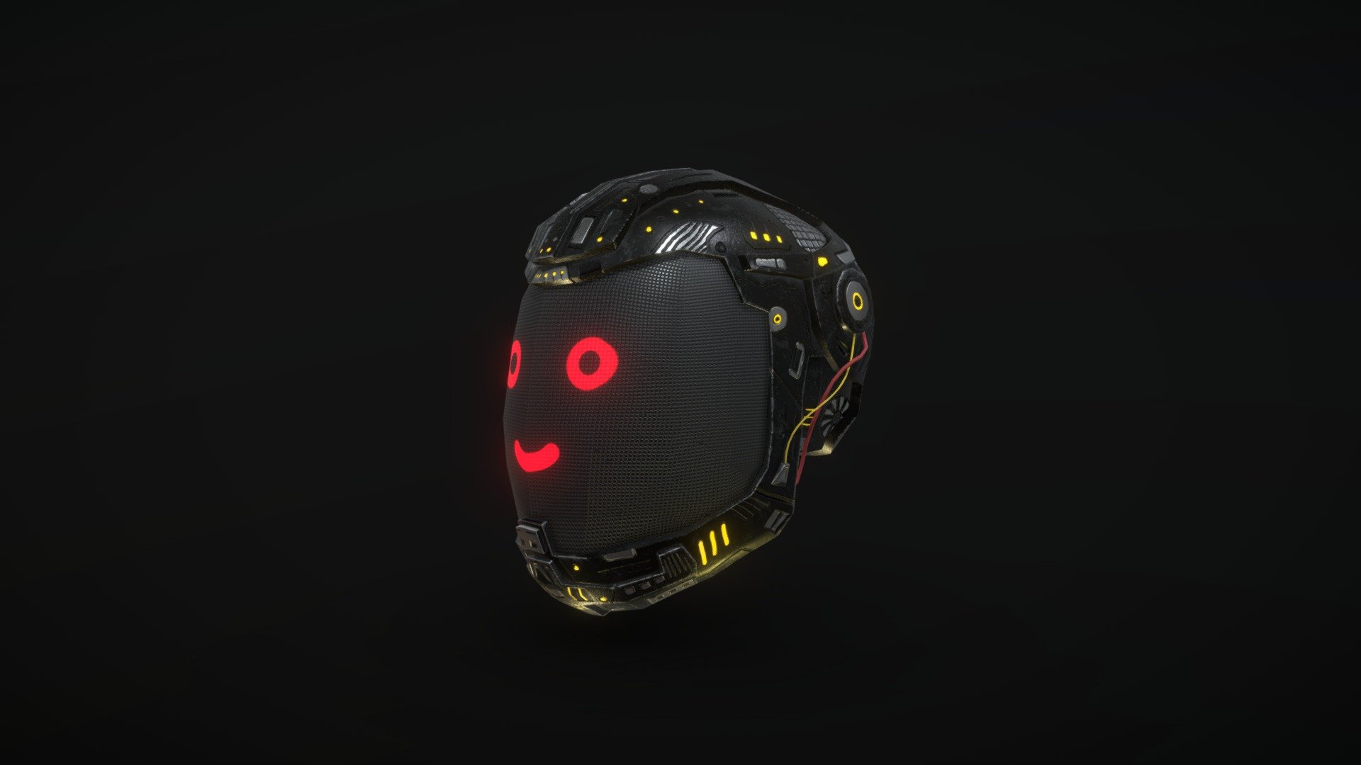 DW LCD Helmet 3d model