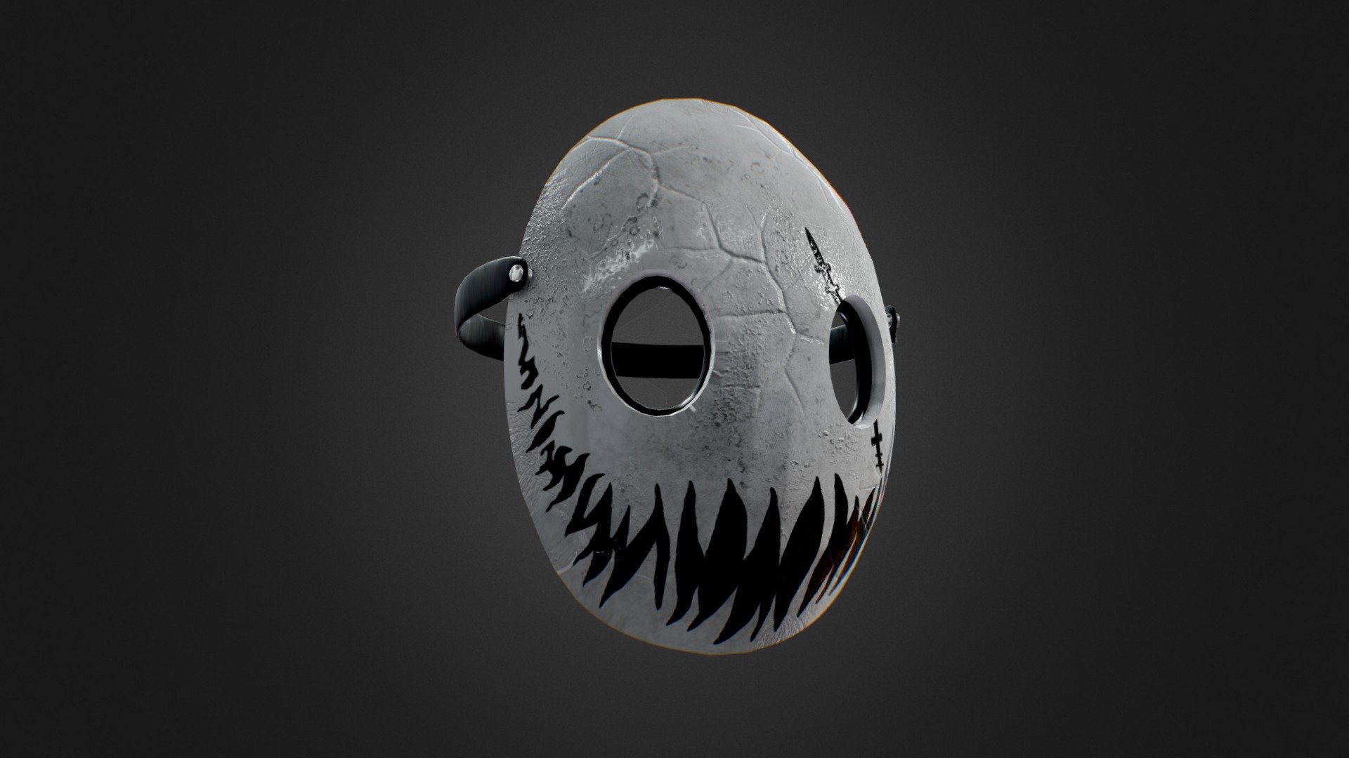 Mask low poly 3d model