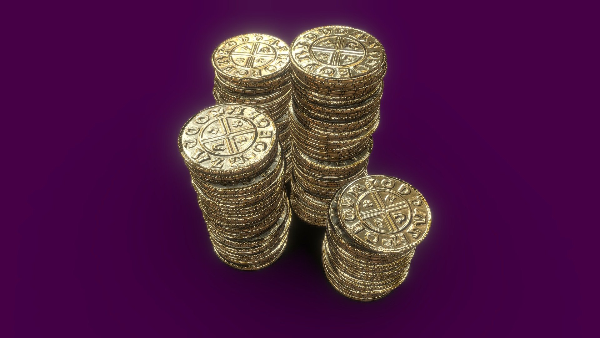 Pile of Coins (4) 3d model